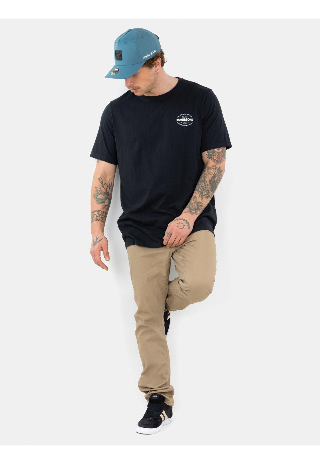Polera MC Surf Skate Action Negro Hombre Maui And Sons-2