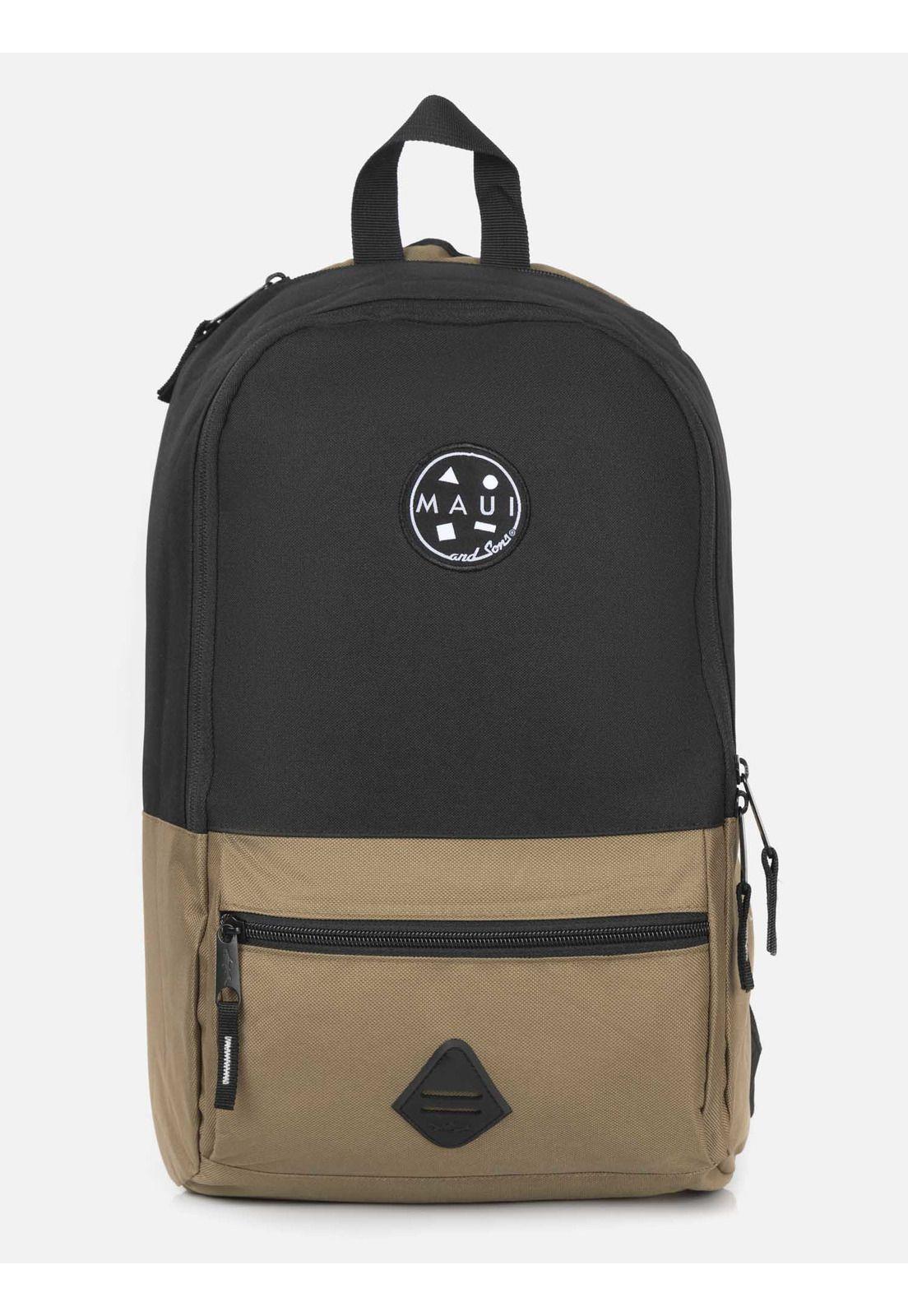 Mochila Escolar Hombre 5AM205-MT22 Café Maui and Sons-0