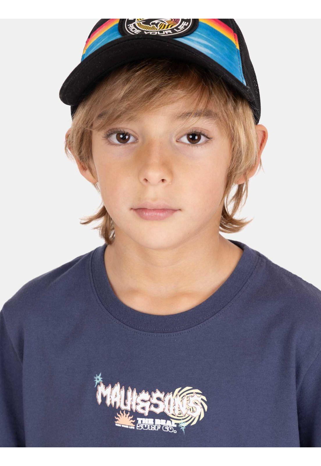 Polera MC FreeMar Azul Infantil Maui And Sons-2