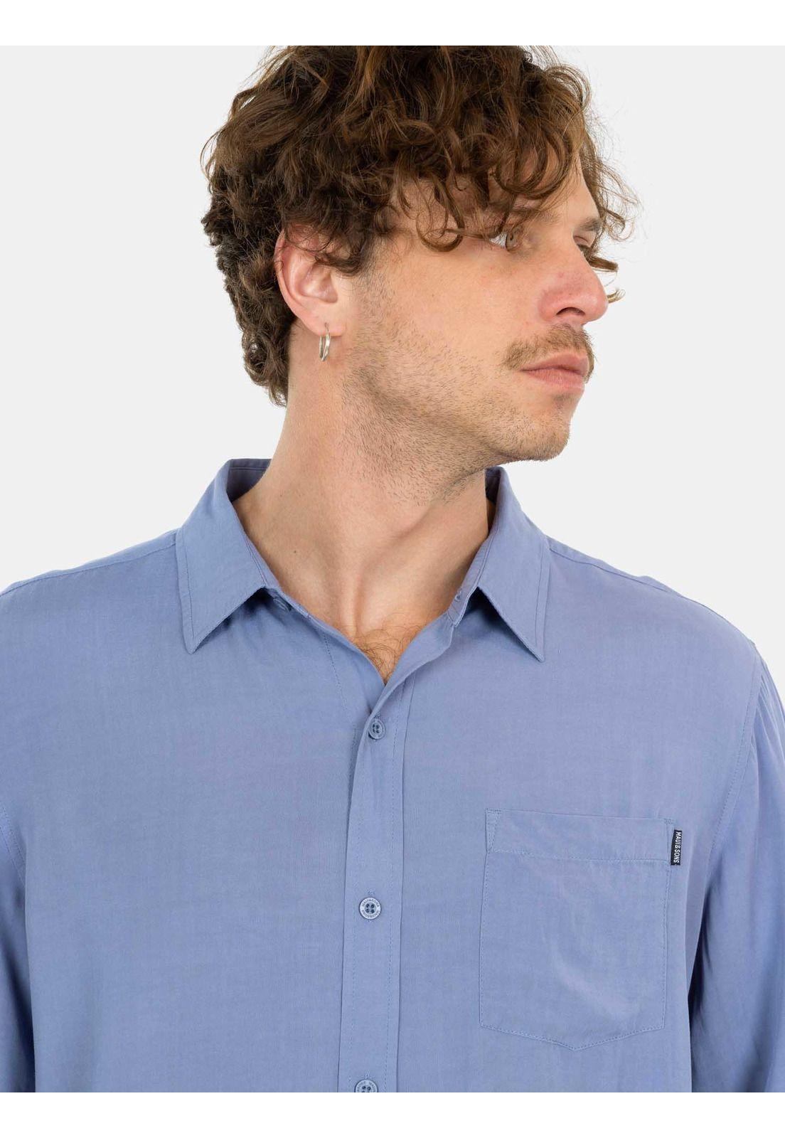 Camisa ML Sunset Shore Azul Hombre Maui And Sons-3