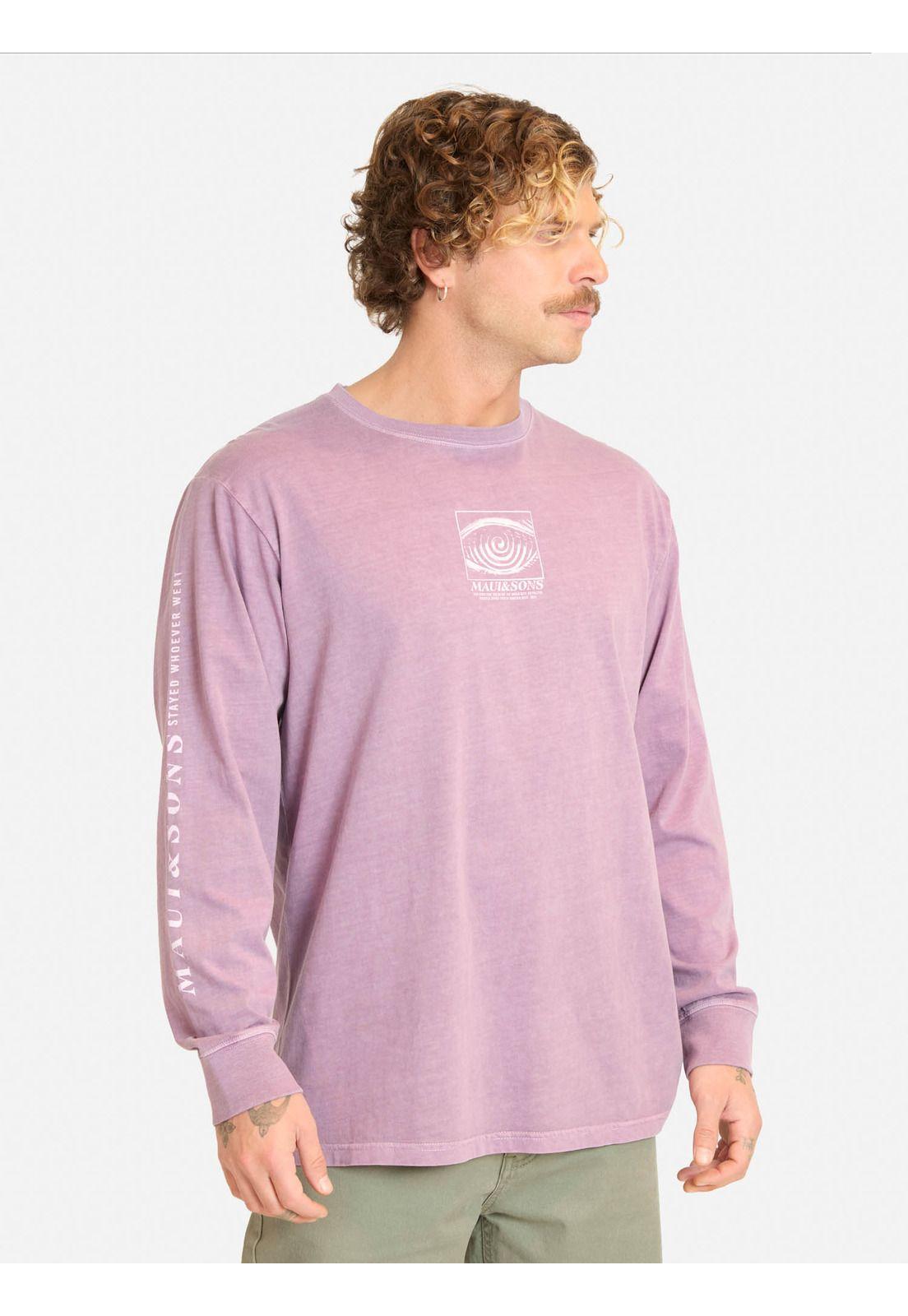Polera ML Mesuf Burdeo Hombre Maui And Sons-0