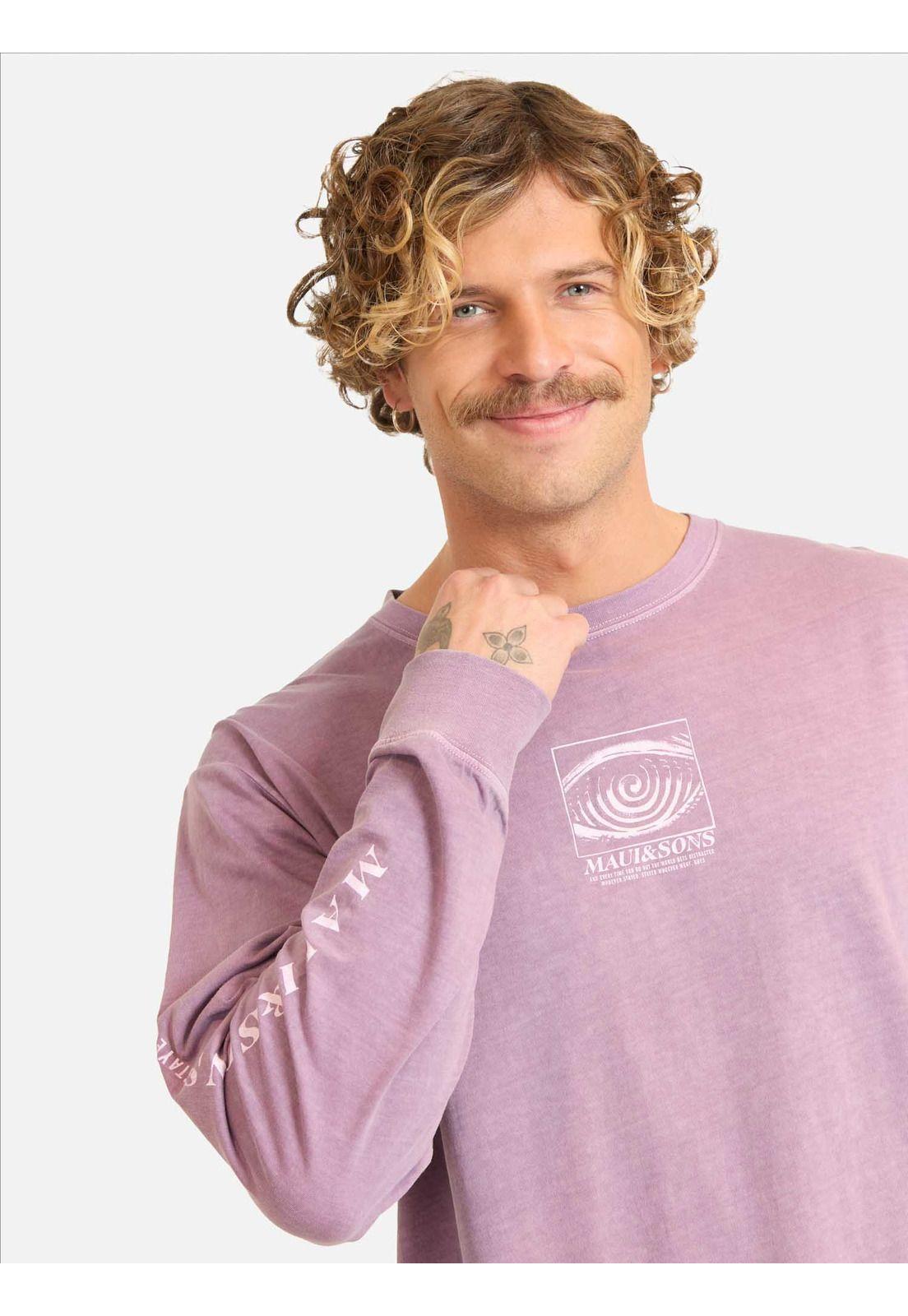 Polera ML Mesuf Burdeo Hombre Maui And Sons-2