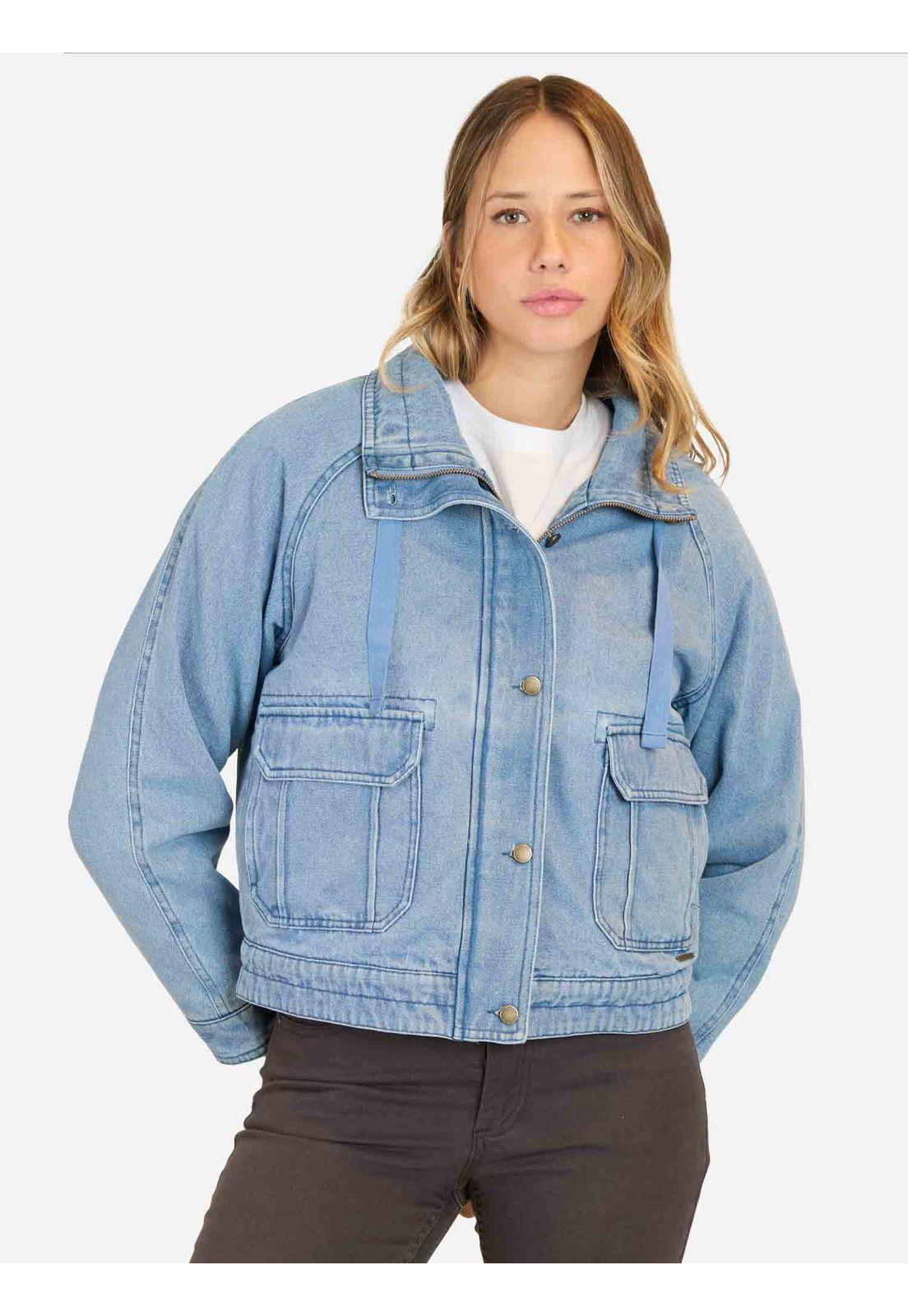 Chaqueta Medusa Azul Mujer Maui And Sons-0