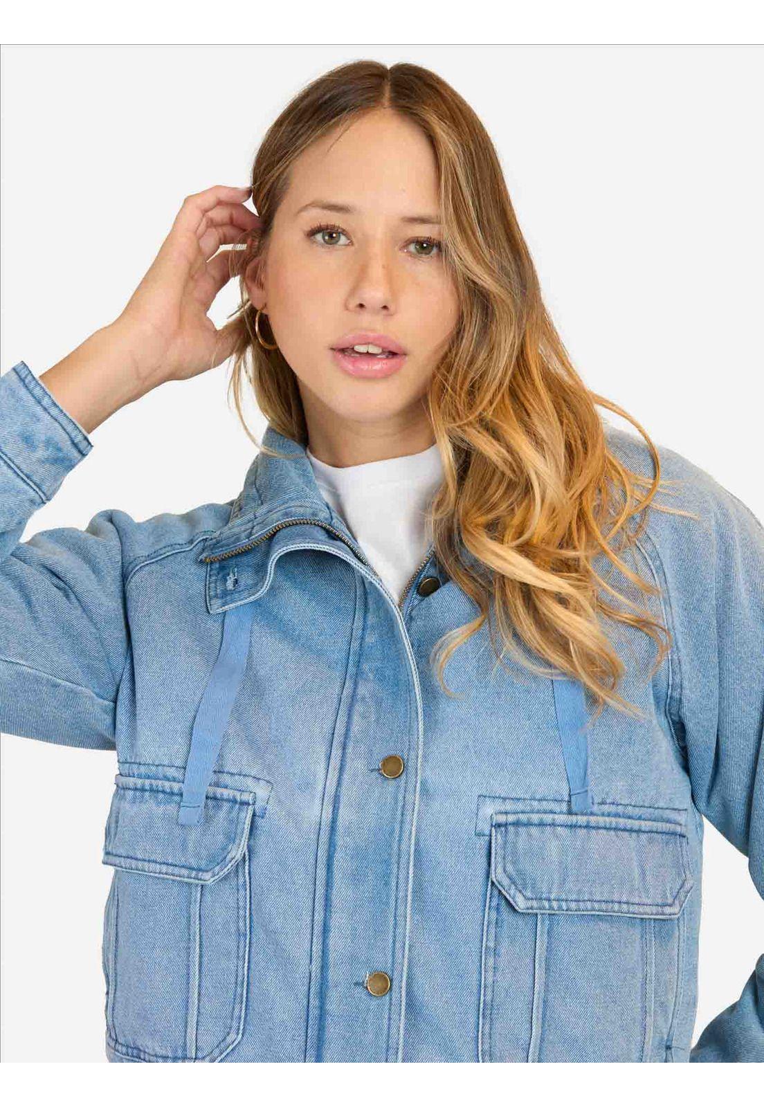 Chaqueta Medusa Azul Mujer Maui And Sons-2