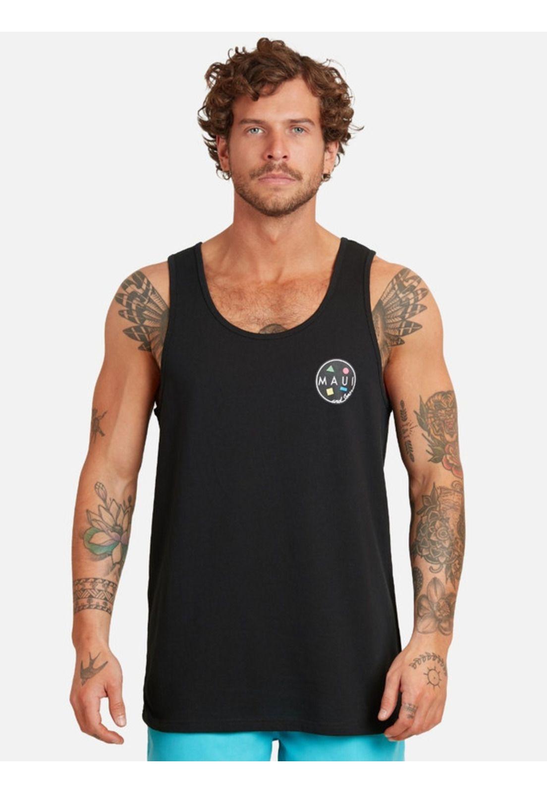 Polera Sm Classic Tk Maui Negro Hombre Maui and sons-0