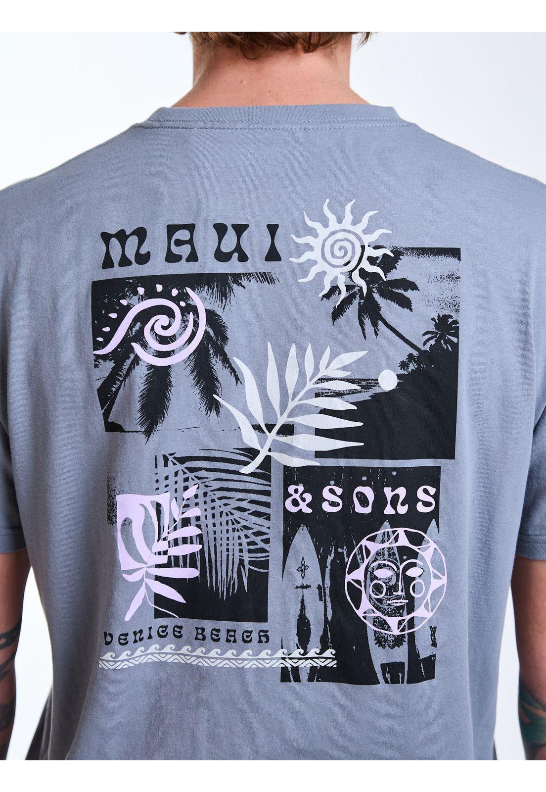 Polera MC Venice Gris Hombre Maui and Sons-3