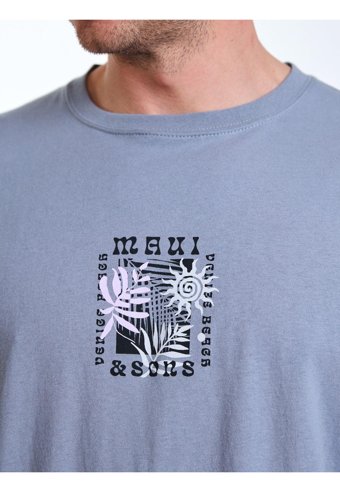 Polera MC Venice Gris Hombre Maui and Sons-5