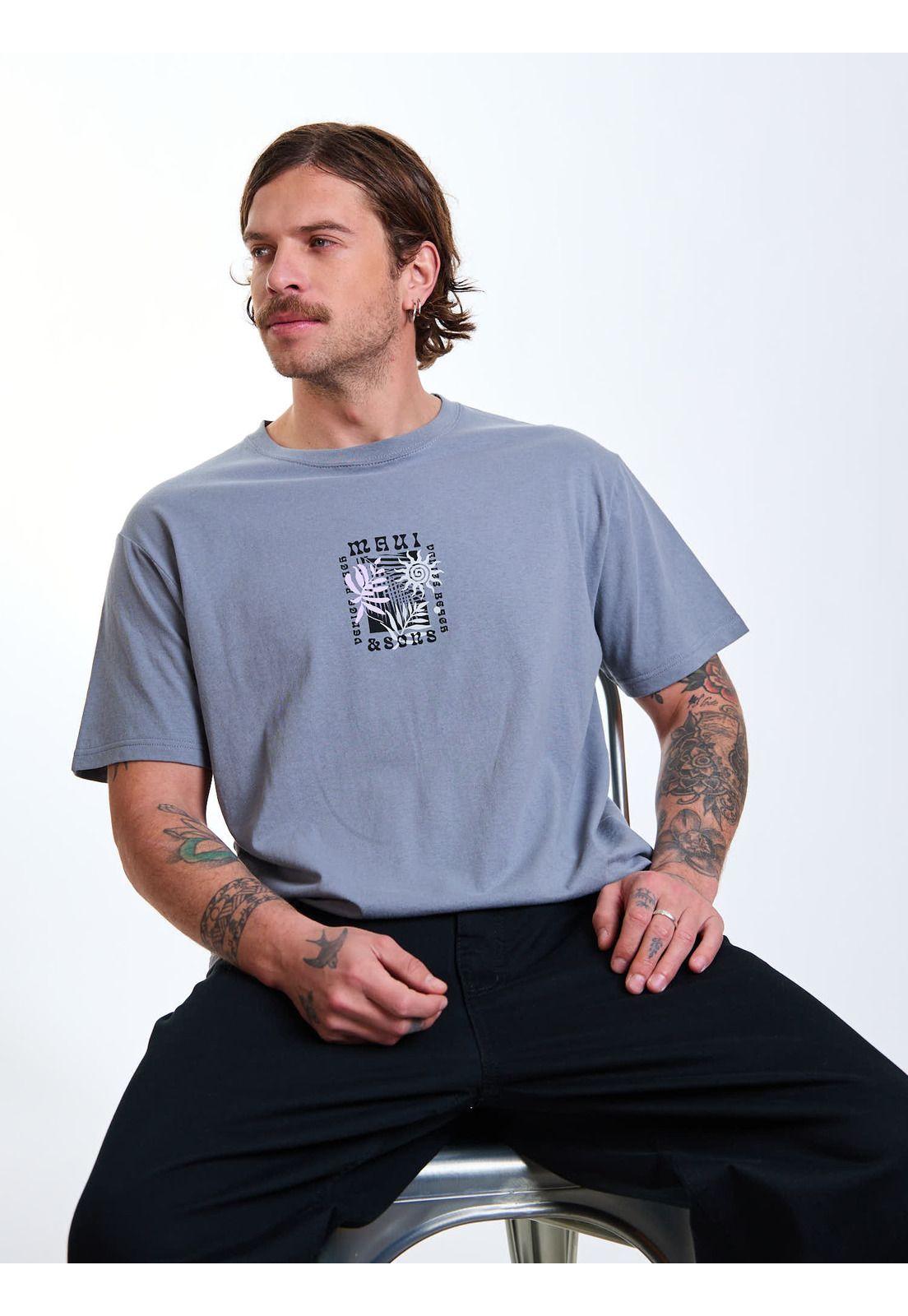 Polera MC Venice Gris Hombre Maui and Sons-7