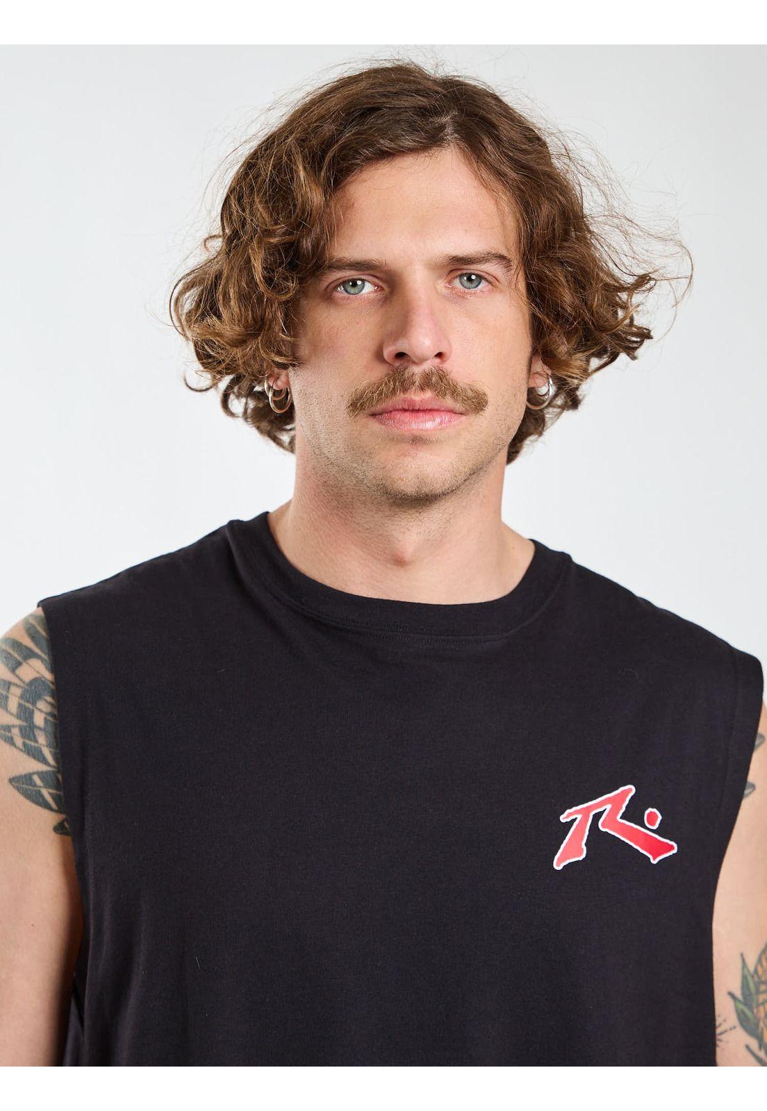 Polera SM Sandbar Negro Hombre Rusty-5