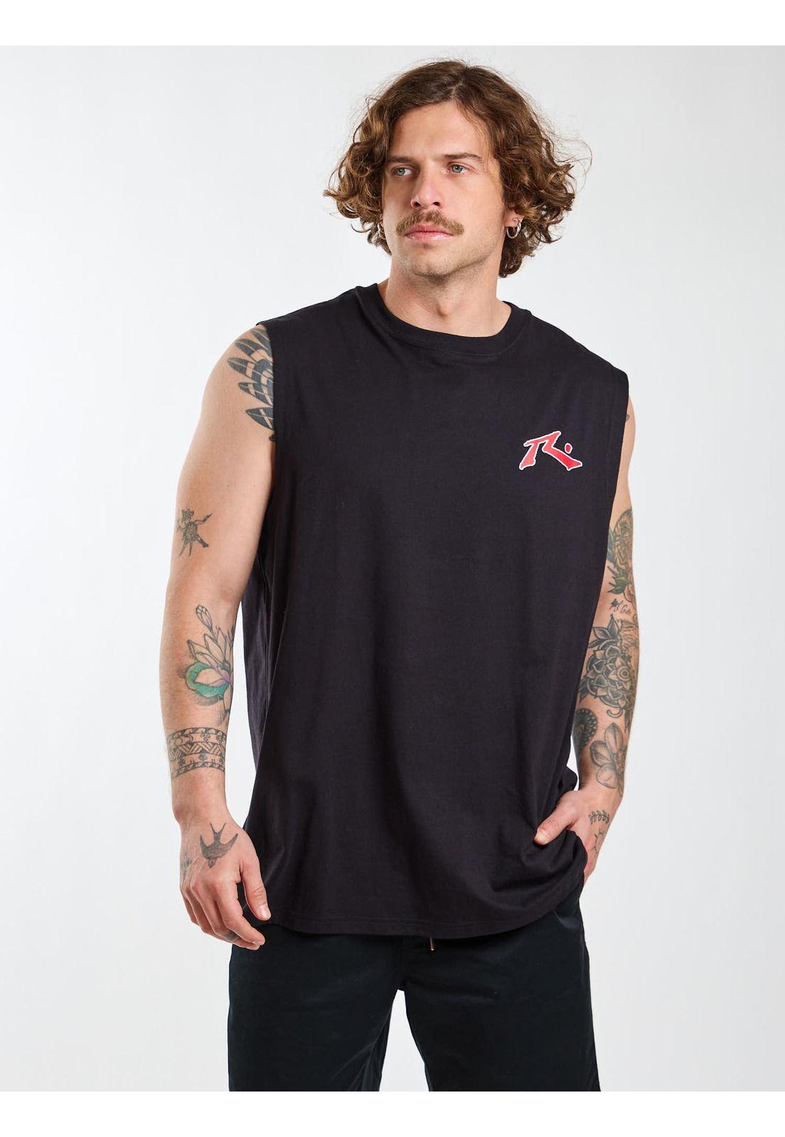 Polera SM Sandbar Negro Hombre Rusty-7
