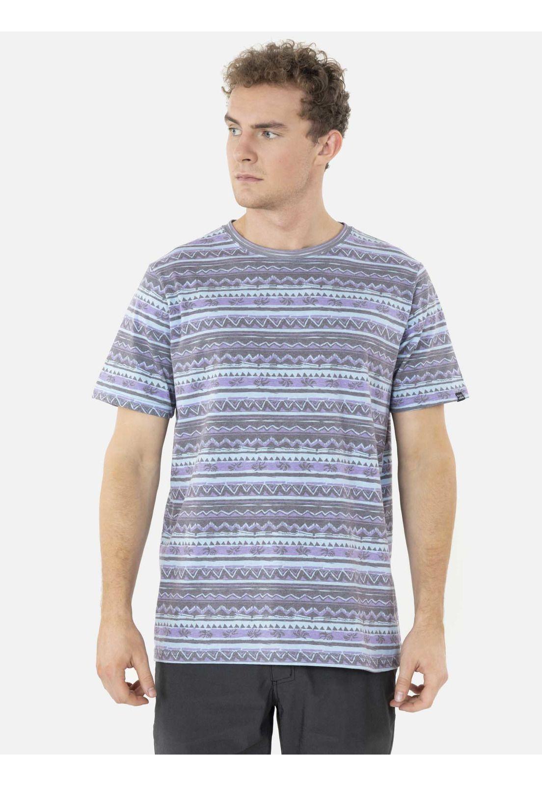 Polera ETHNIC LINES Hombre Multicolor Maui and Sons-0