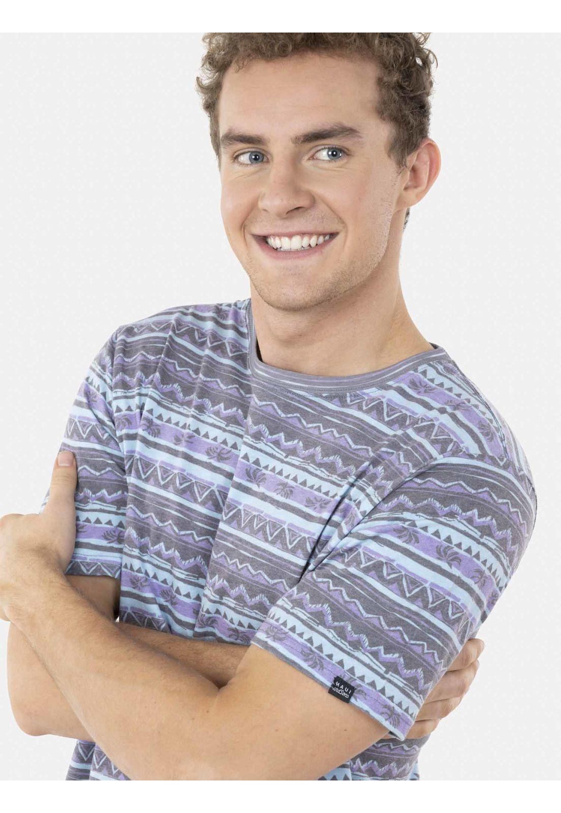Polera ETHNIC LINES Hombre Multicolor Maui and Sons-2