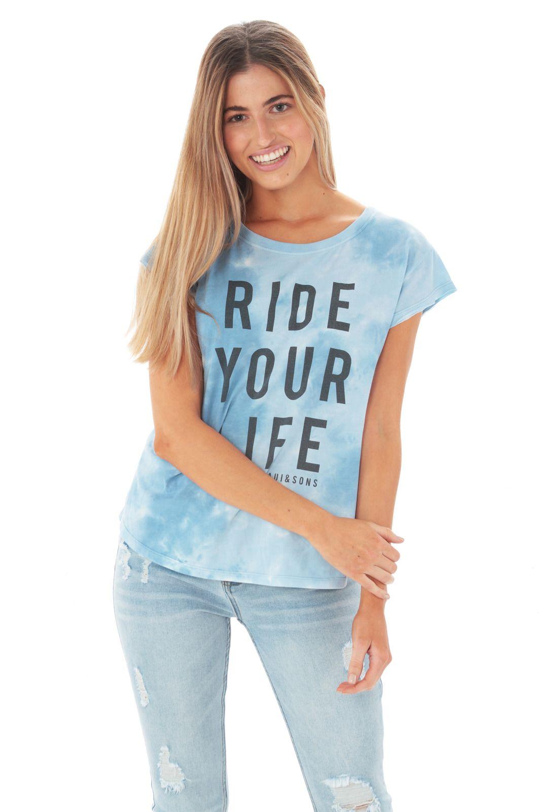 Polera M/C Mujer 5P424-WV21 Celeste-3