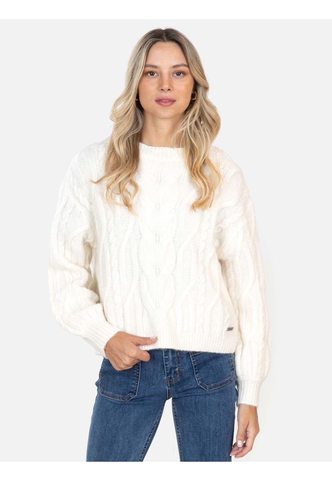 Sweater Alizee Blanco Mujer Maui And Sons-0