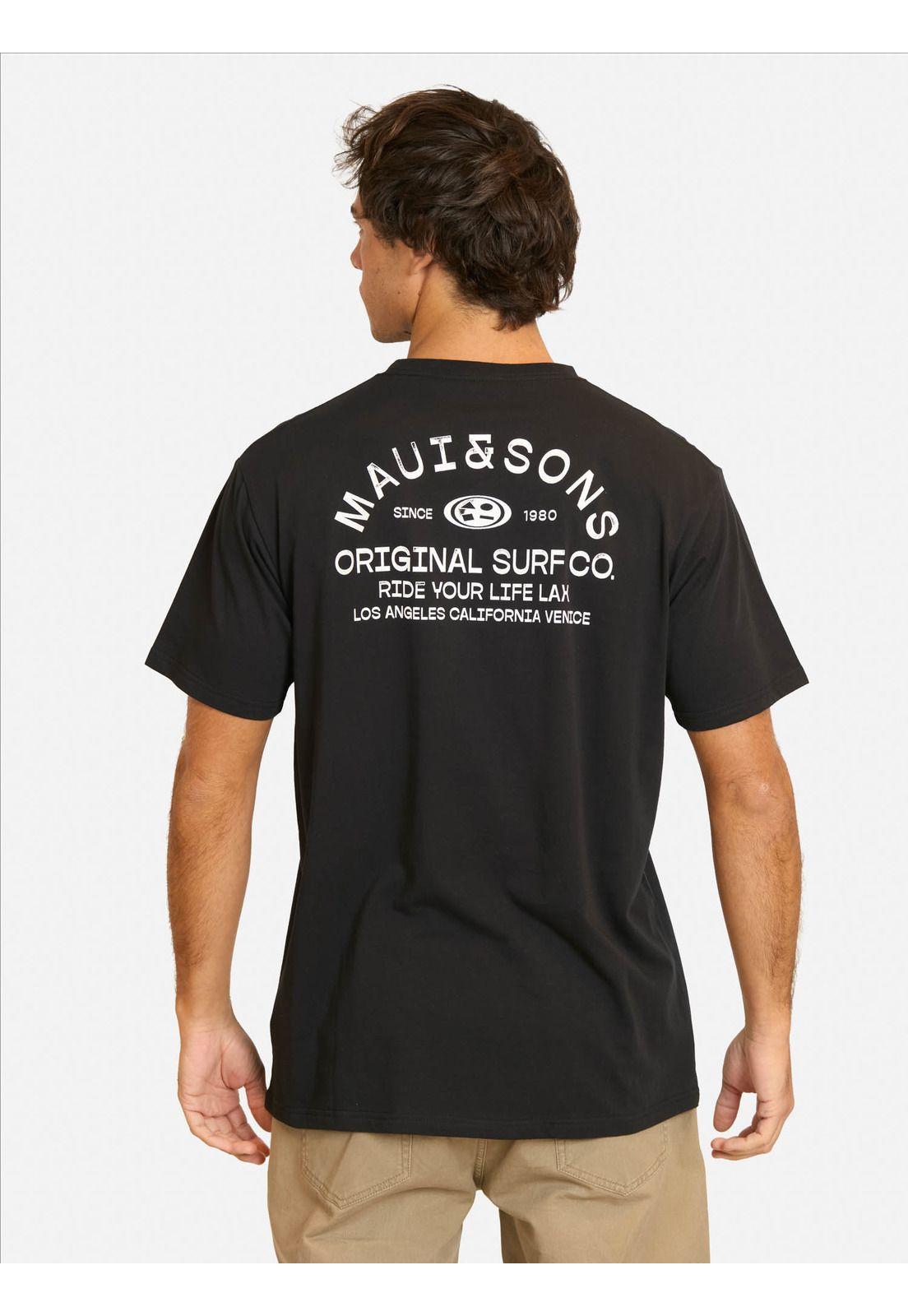 Polera MC Faxof Negro Hombre Maui And Sons-1