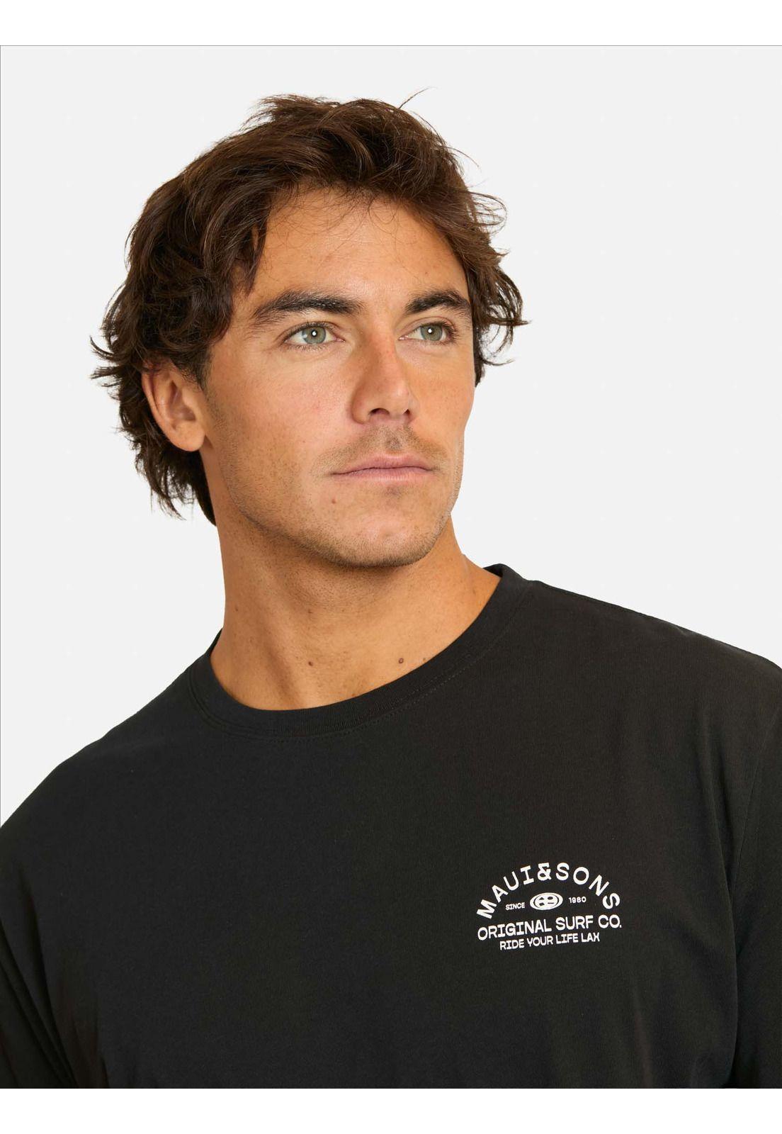 Polera MC Faxof Negro Hombre Maui And Sons-2