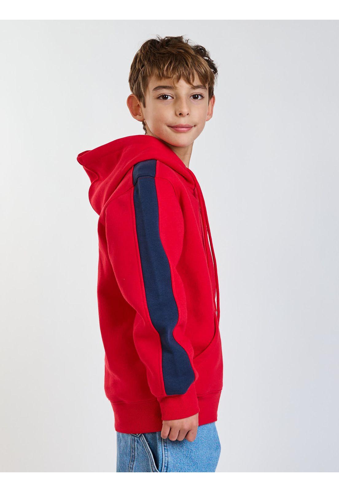 Poleron FZ Flow Rojo Infantil Maui and Sons-2