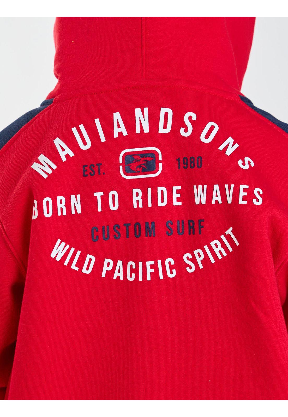 Poleron FZ Flow Rojo Infantil Maui and Sons-3