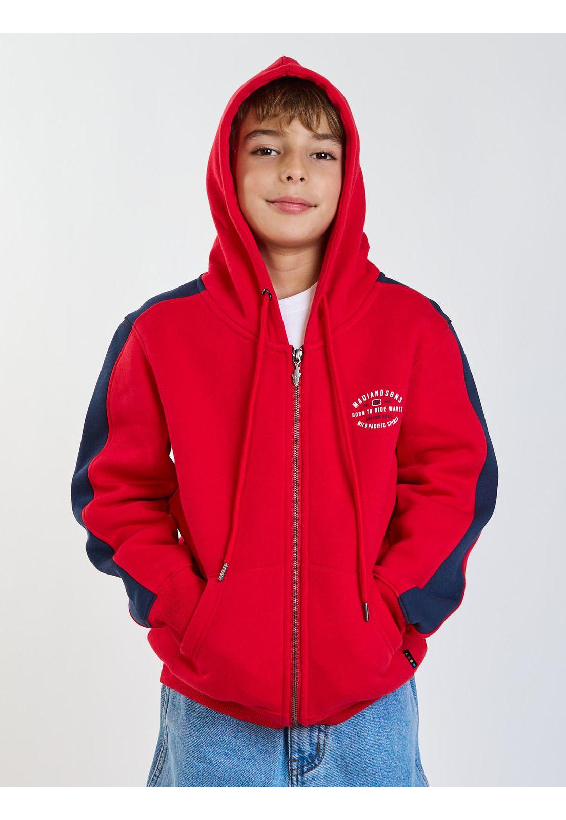 Poleron FZ Flow Rojo Infantil Maui and Sons-6