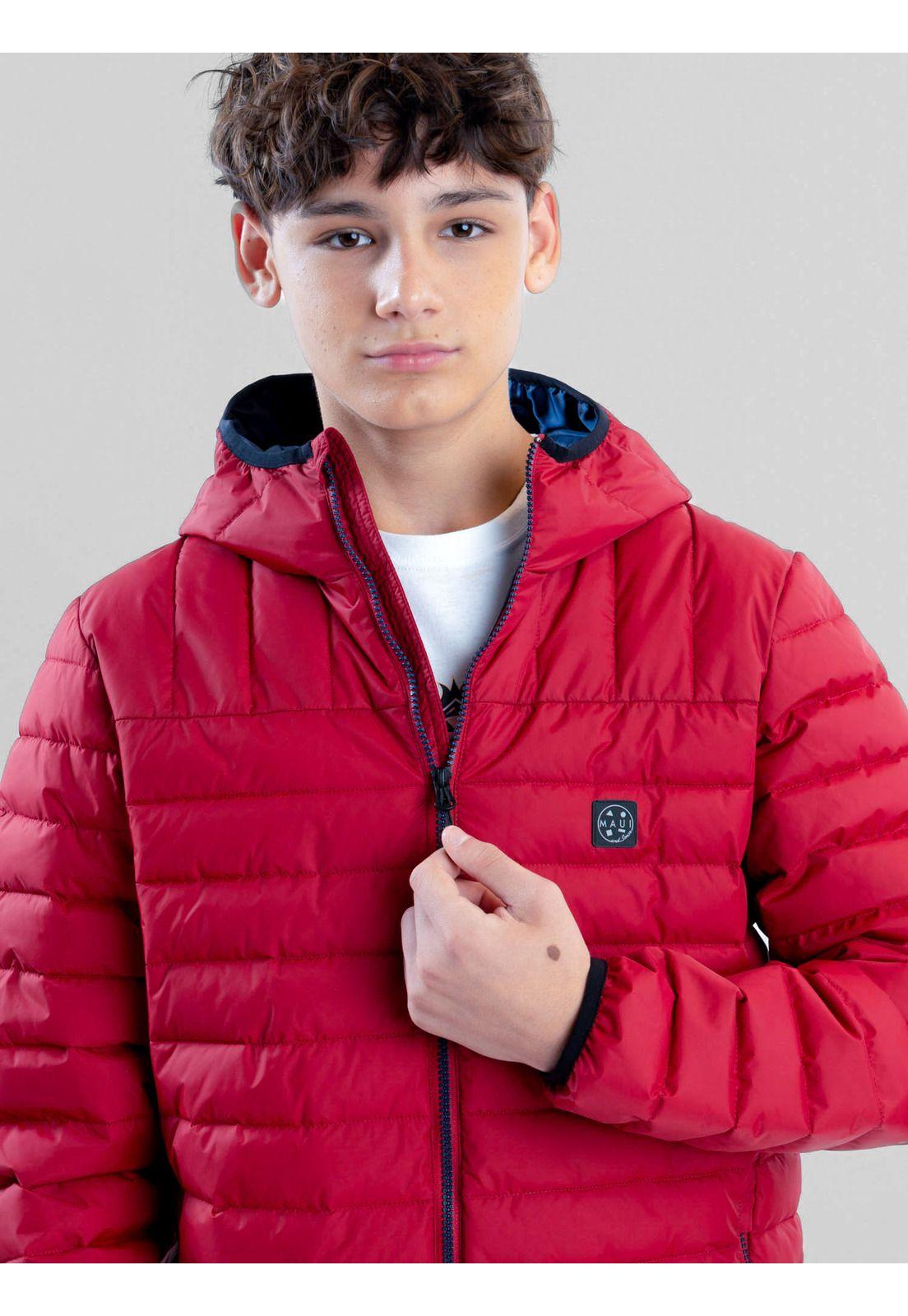 Parka Wayfarer Rojo Infantil Maui And Sons-6