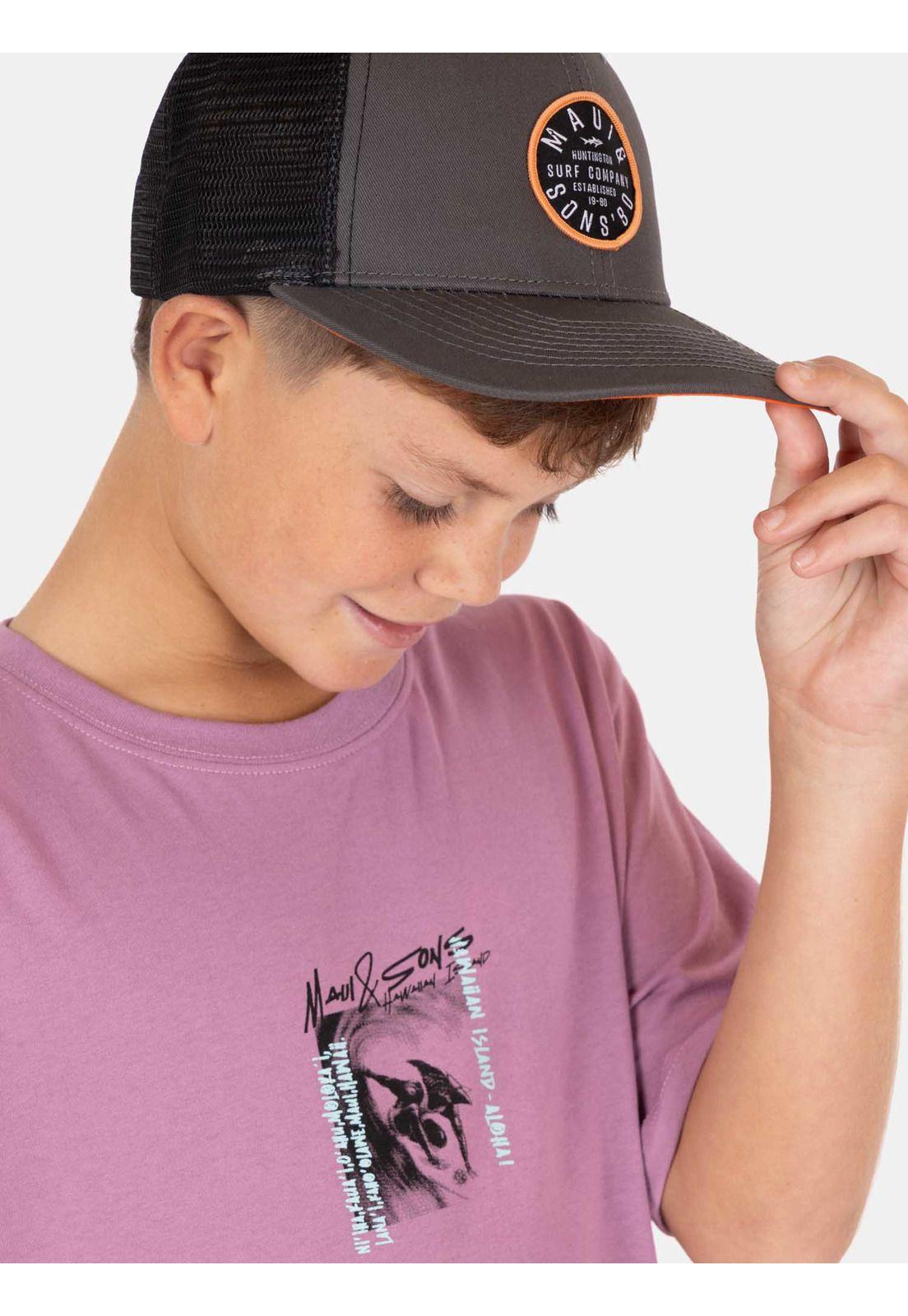 Pack Polera Jockey Palmary Burdeo Infantil Maui And Sons-2