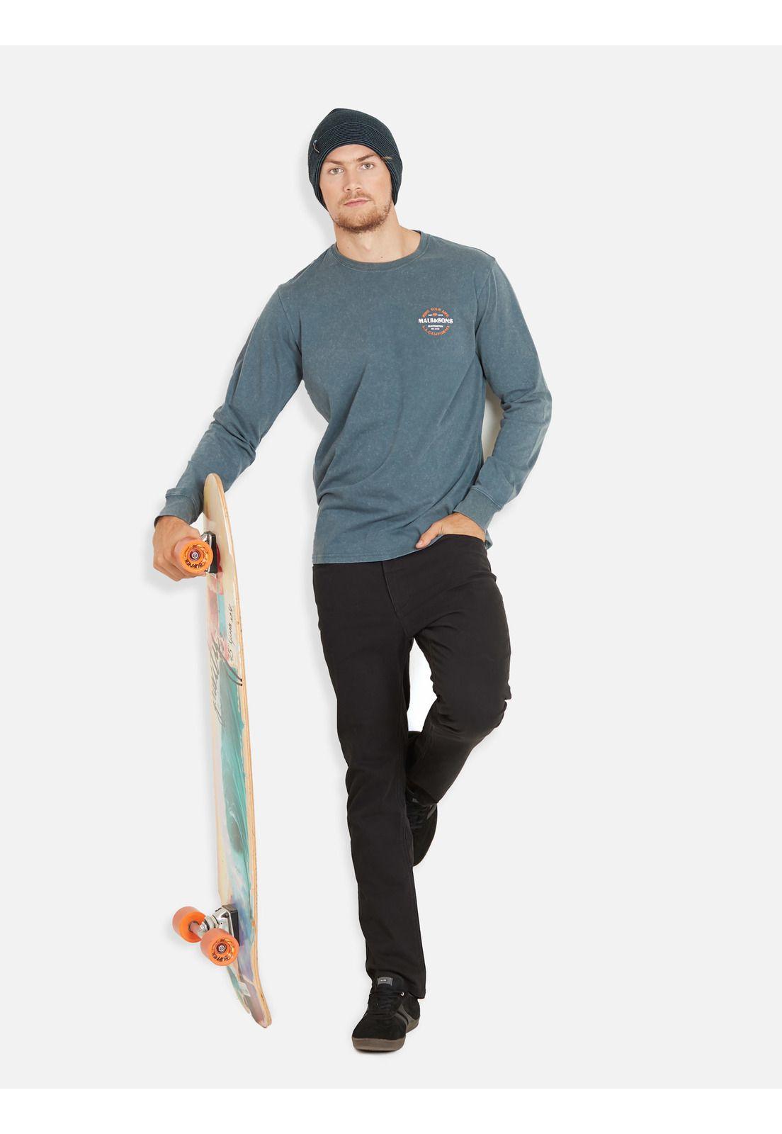 Polera L.A. CALIFORNIA Hombre Gris Maui & Sons-2