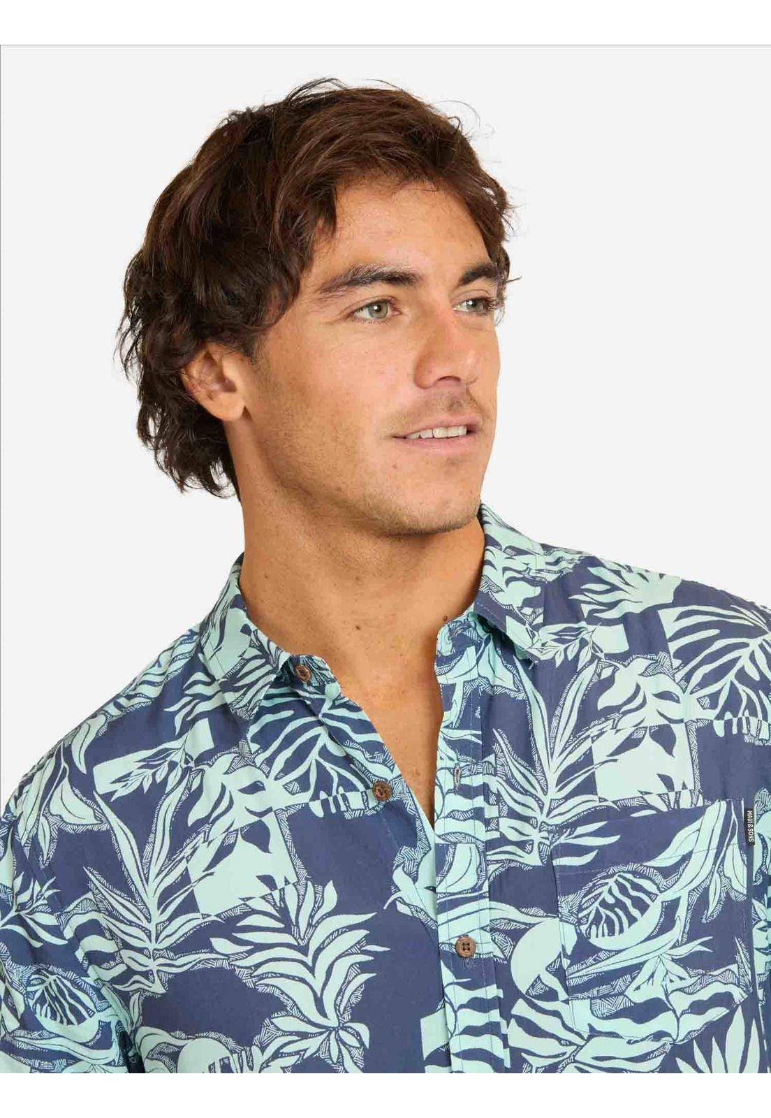 Camisa MC Kaloe Multicolor Hombre Maui And Sons-2