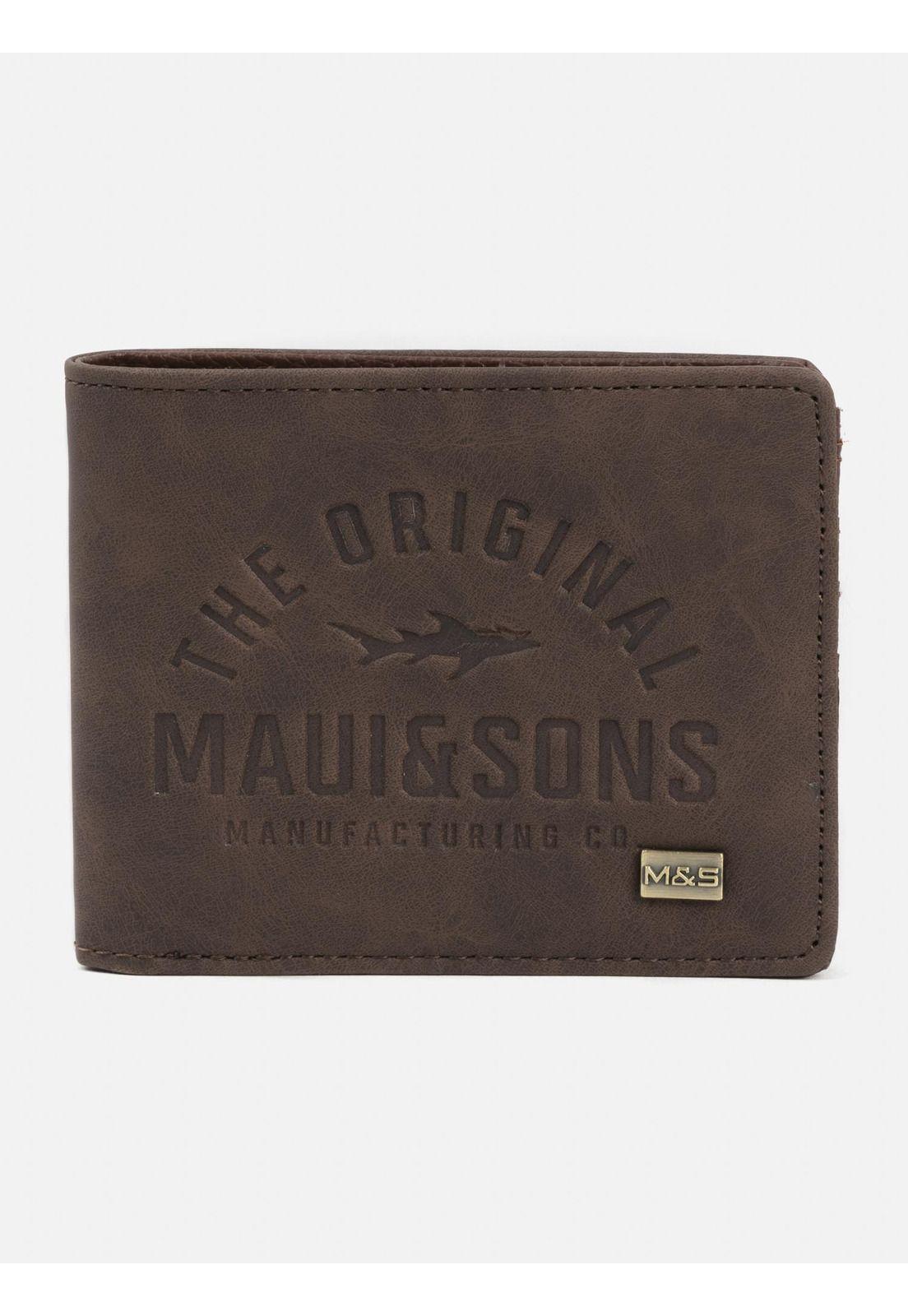 Billetera Hombre 5AB166-MT22 Café Maui and Sons-0