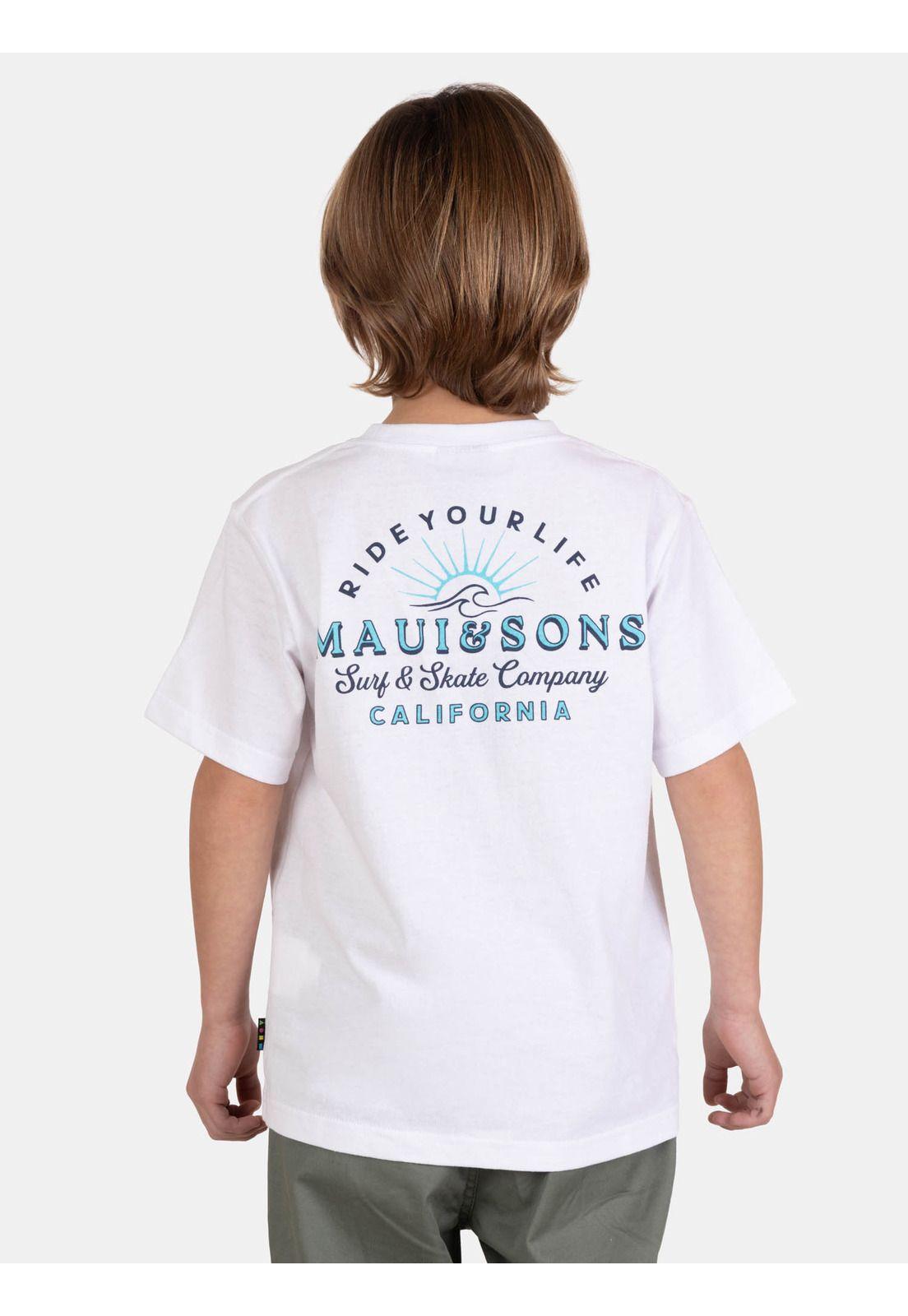 Polera MC HelioX Blanco Infantil Maui And Sons-1