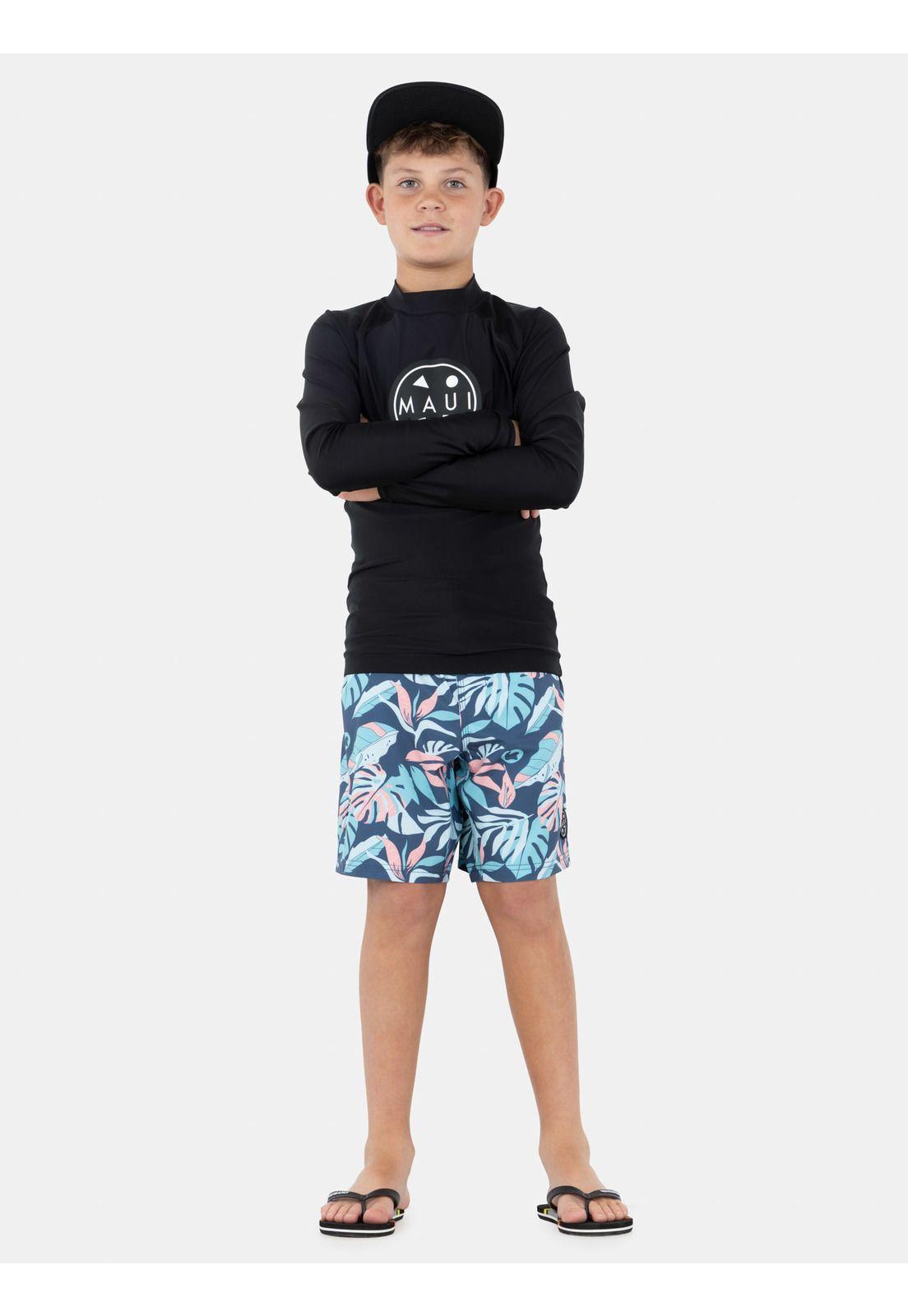 Polera UVP Ripzor Negro Infantil Maui And Sons-3