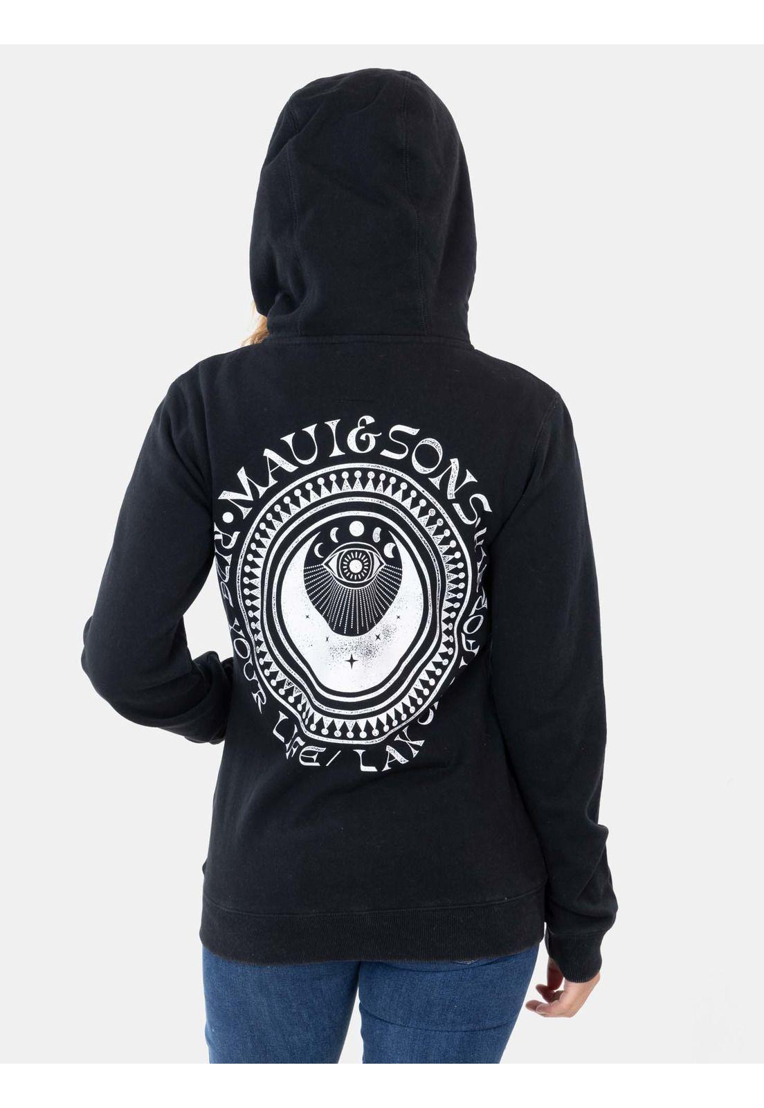 Poleron Vail Negro Mujer Maui And Sons-1