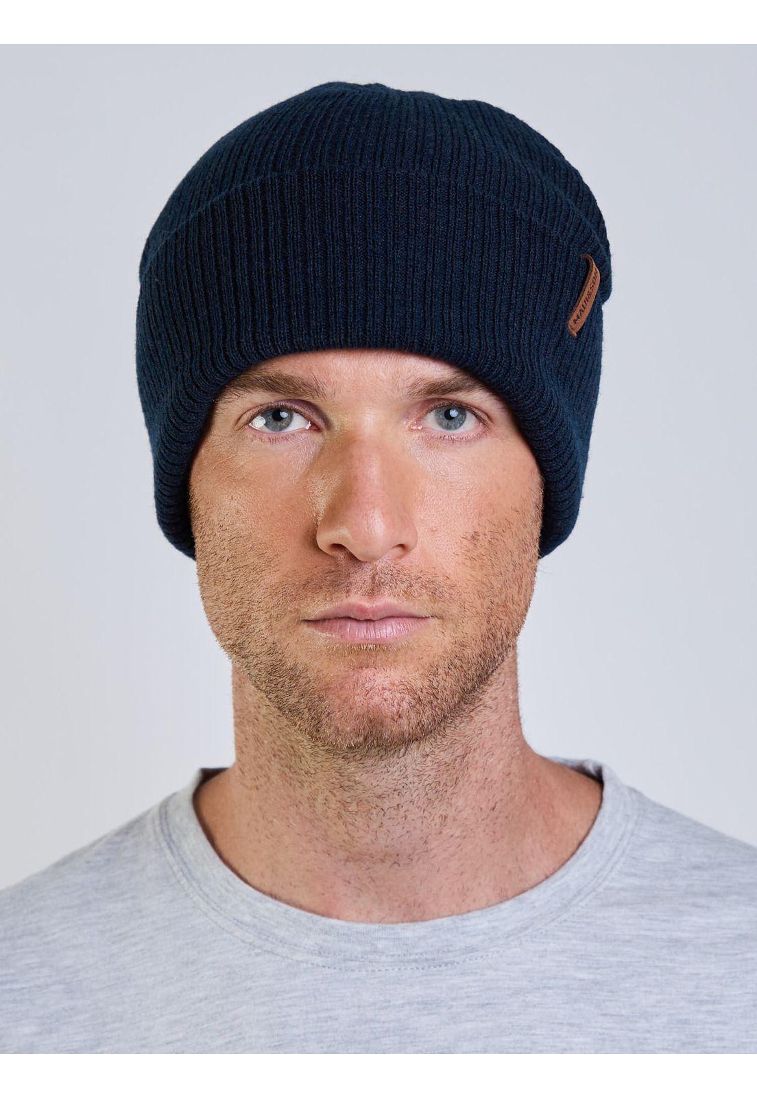 Gorro Cuff Azul Hombre Maui And Sons-0