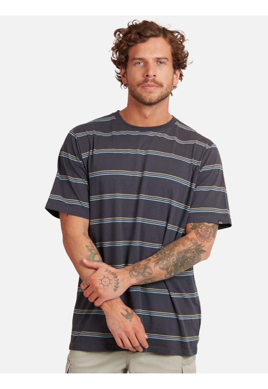 Polera Striped T-Shirt Maui Hombre Multicolor Maui And Sons-0