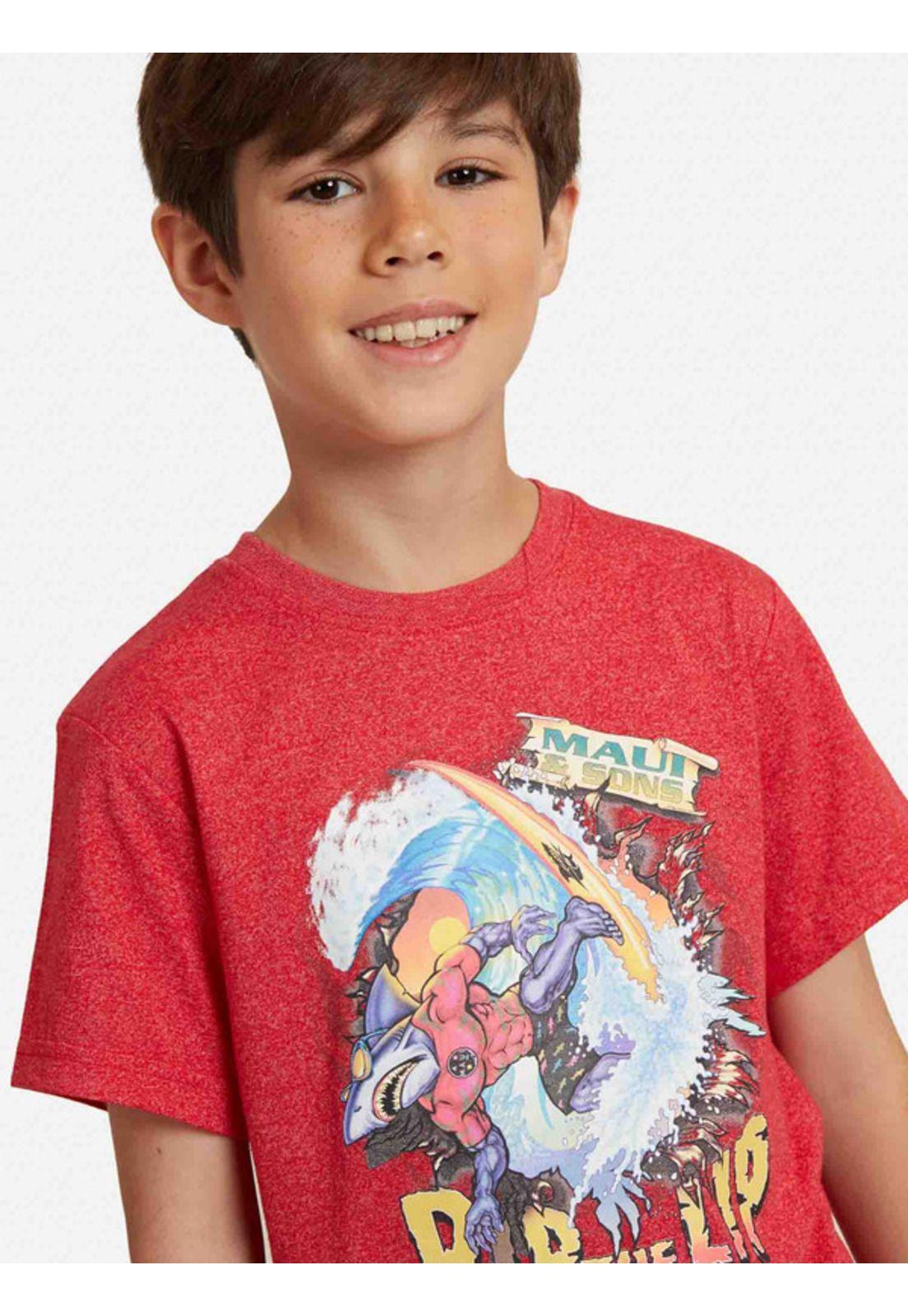 Polera Rip The Lip Niño Rojo Maui And Sons-2