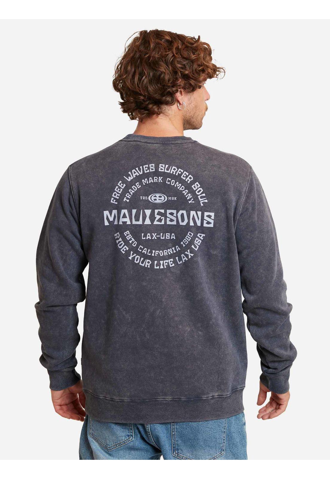 Poleron Free Waves Surfing Azul Hombre Maui And Sons-1