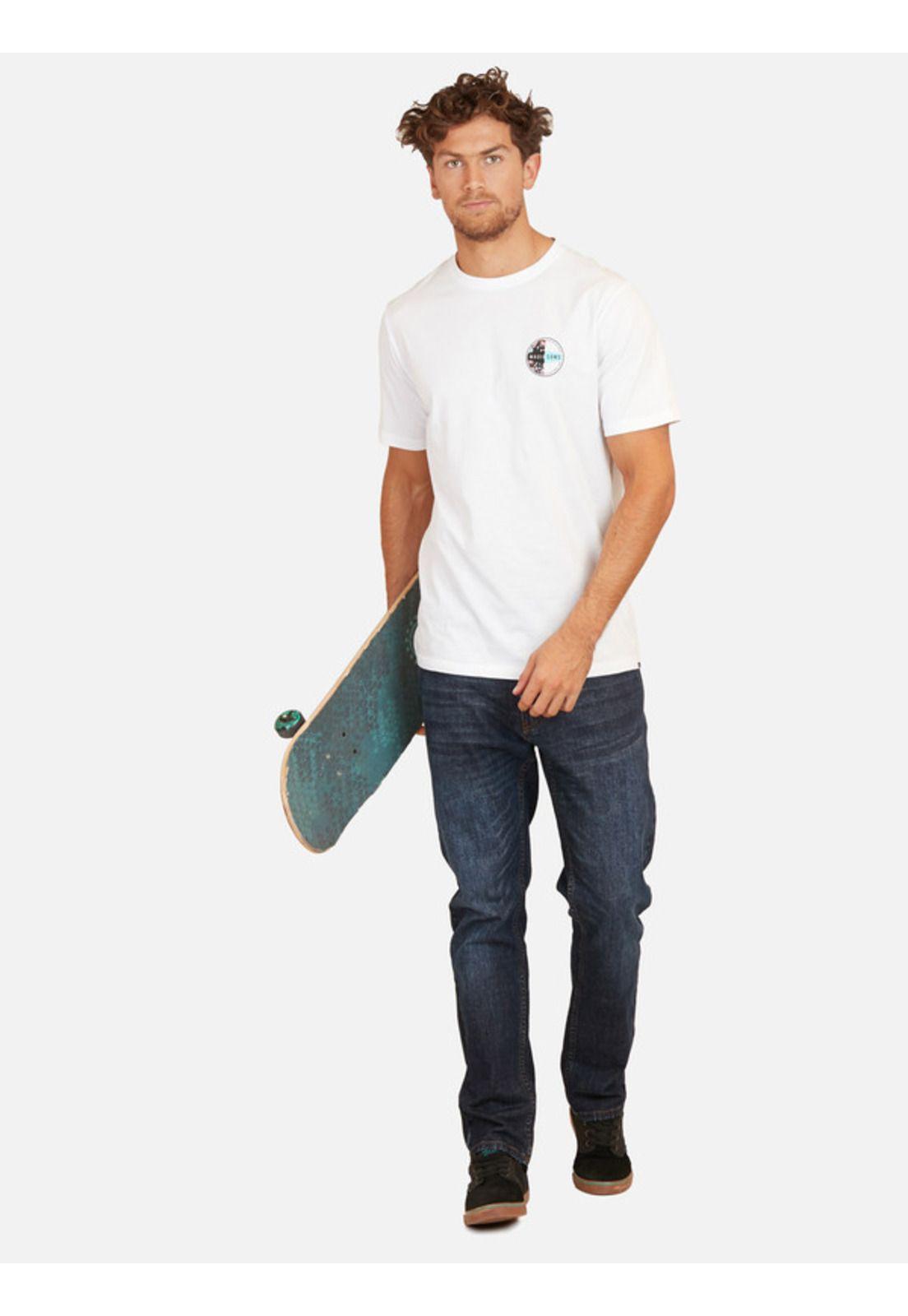 Polera Huntington Beach Tees Organic Hombre Blanco Maui And Sons-3