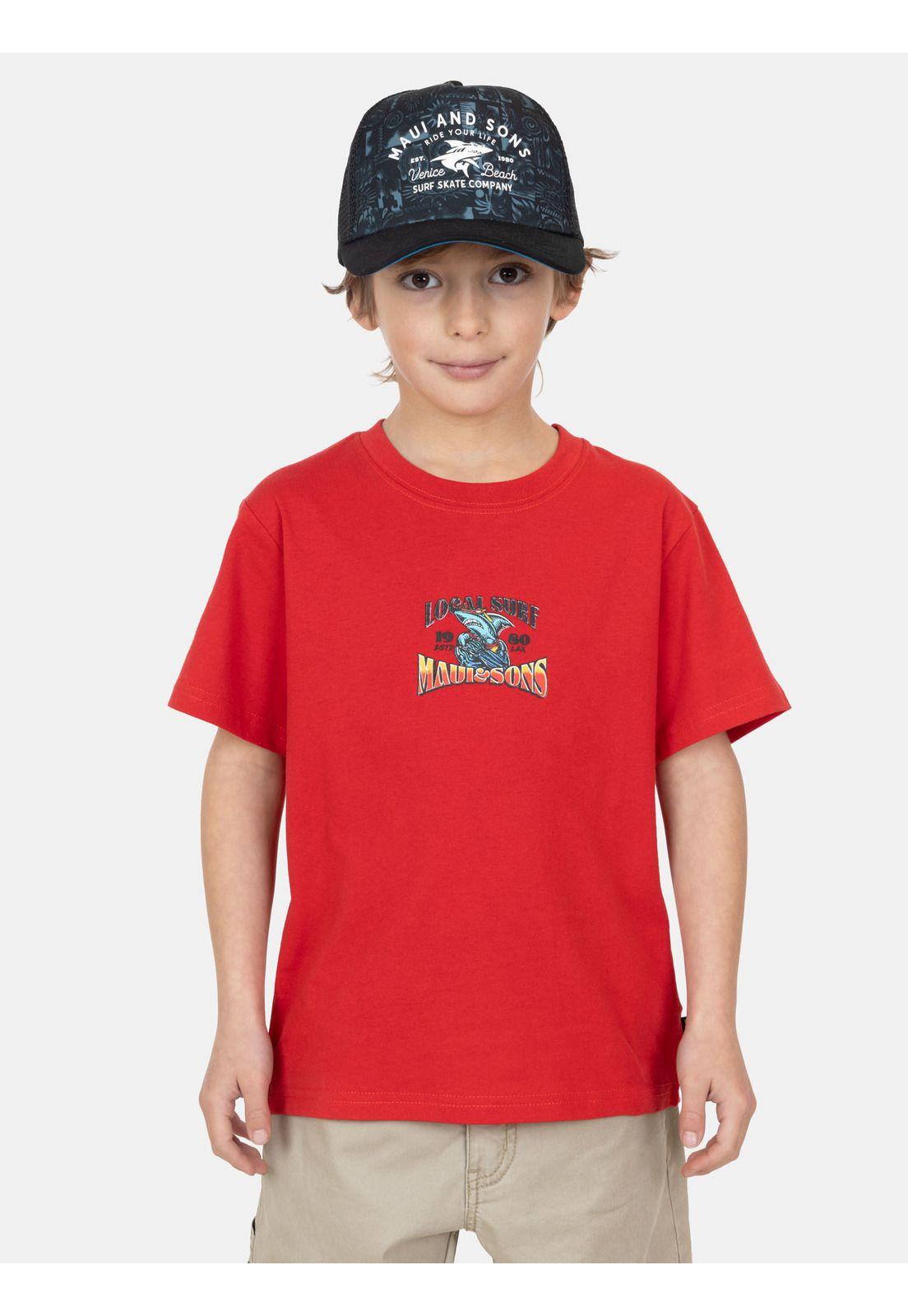 Pack Polera Jockey Aqualuz Rojo Infantil Maui And Sons-0