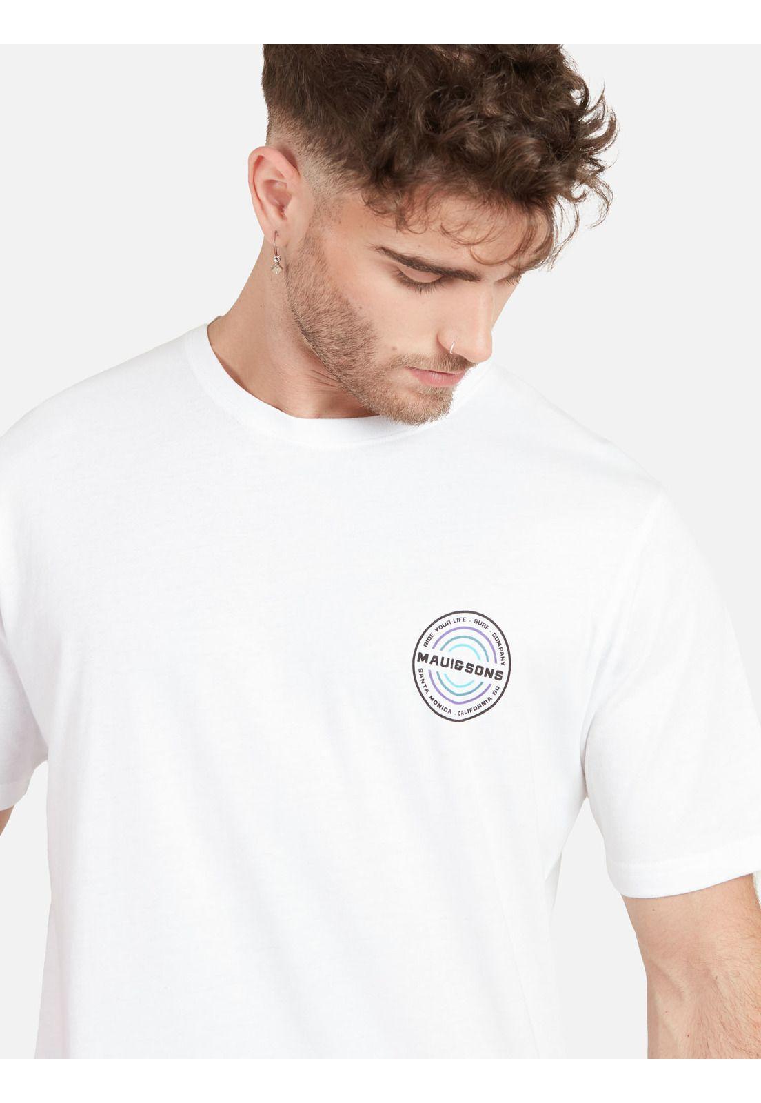 Polera SURF CO. SS TEE Hombre Blanco Maui & Sons-2
