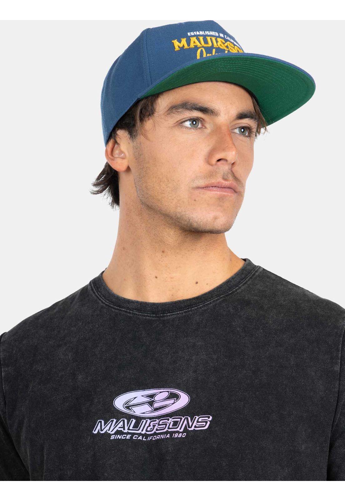 Polera MC Throwback Tide Negro Hombre Maui And Sons-3