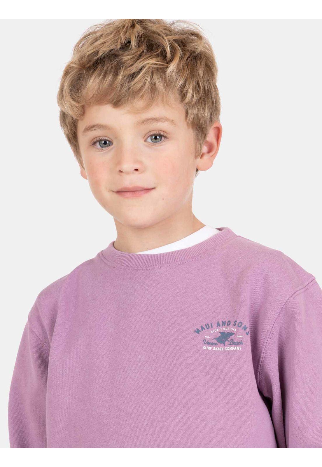 Poleron CR Nohea Burdeo Infantil Maui And Sons-2