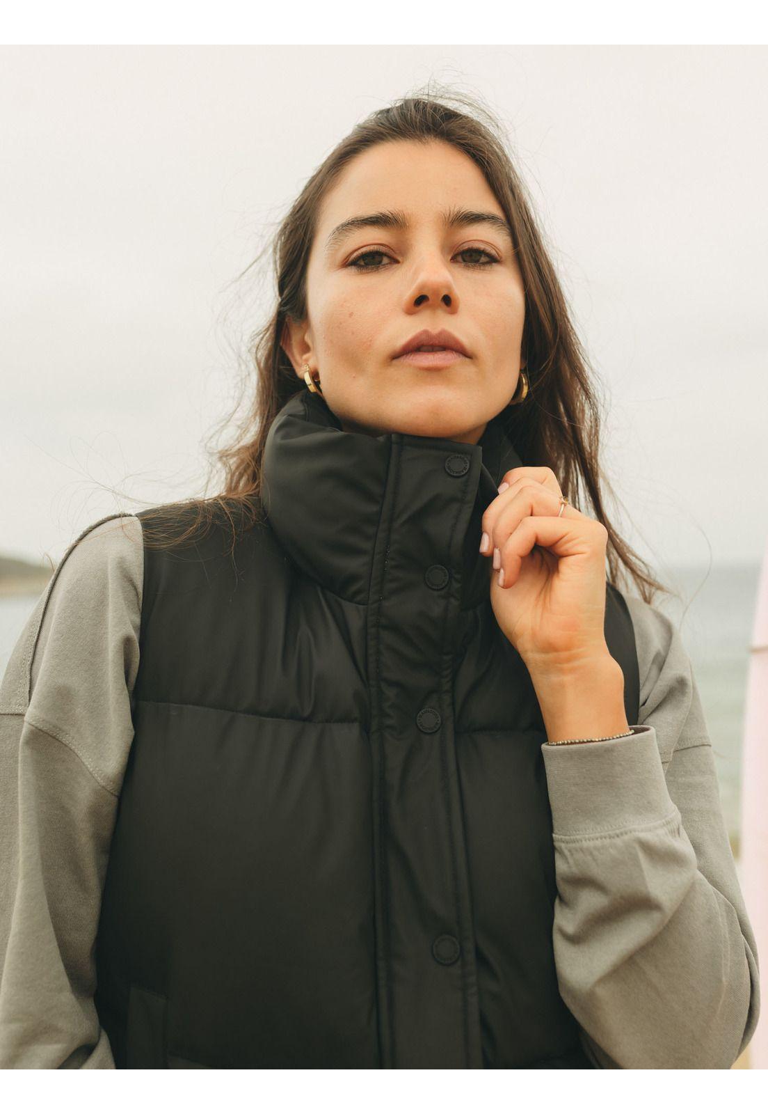 Parka Coral Negro Mujer Maui And Sons-2