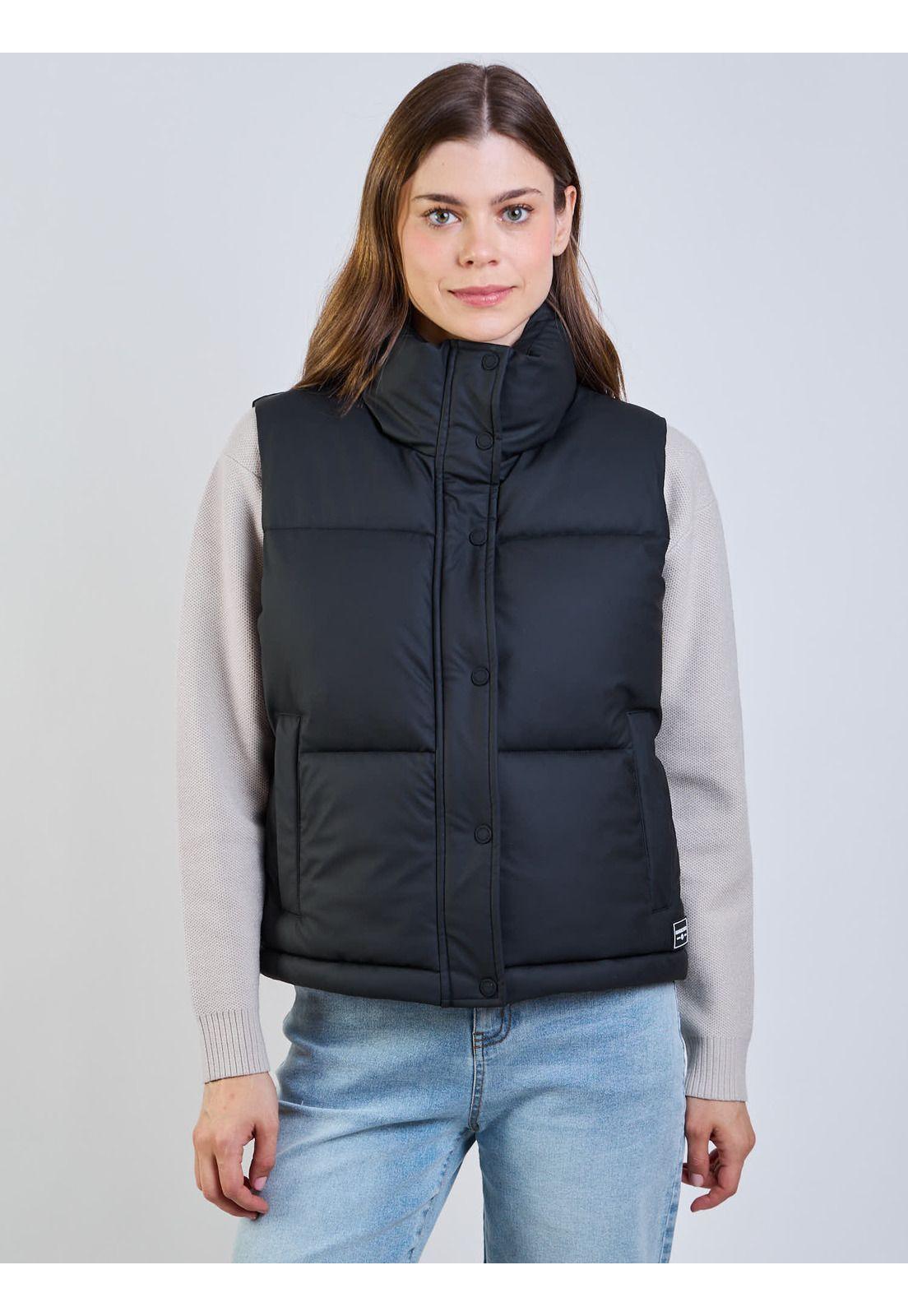 Parka Coral Negro Mujer Maui And Sons-4