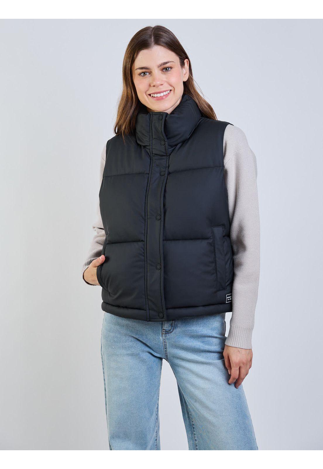 Parka Coral Negro Mujer Maui And Sons-8