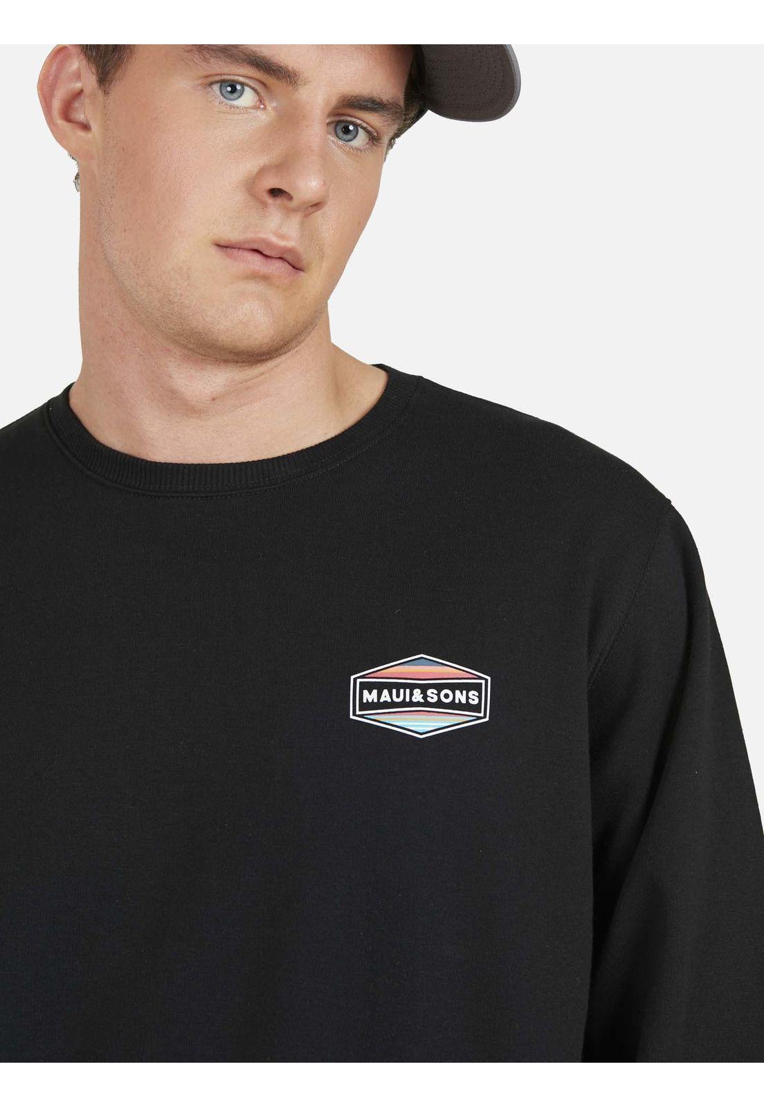 Poleron FLAG MAUI Hombre Negro Maui and Sons-2