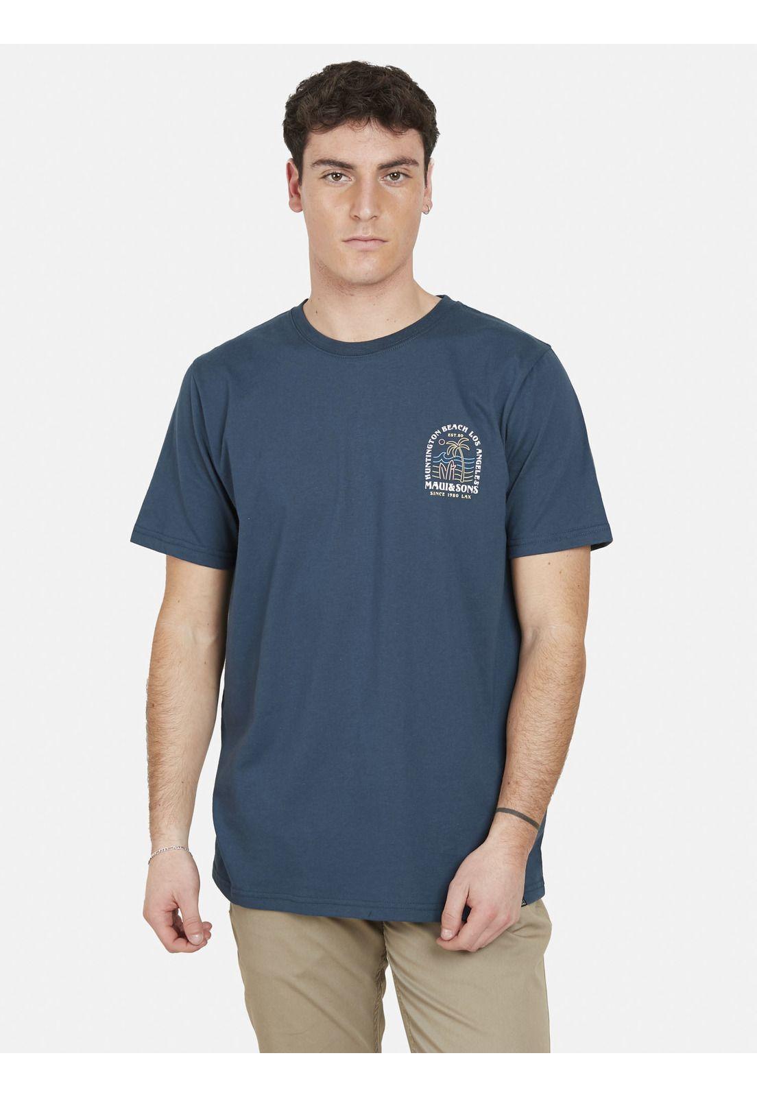 Polera HUNTINGTON SURF Hombre Azul Maui and Sons-0