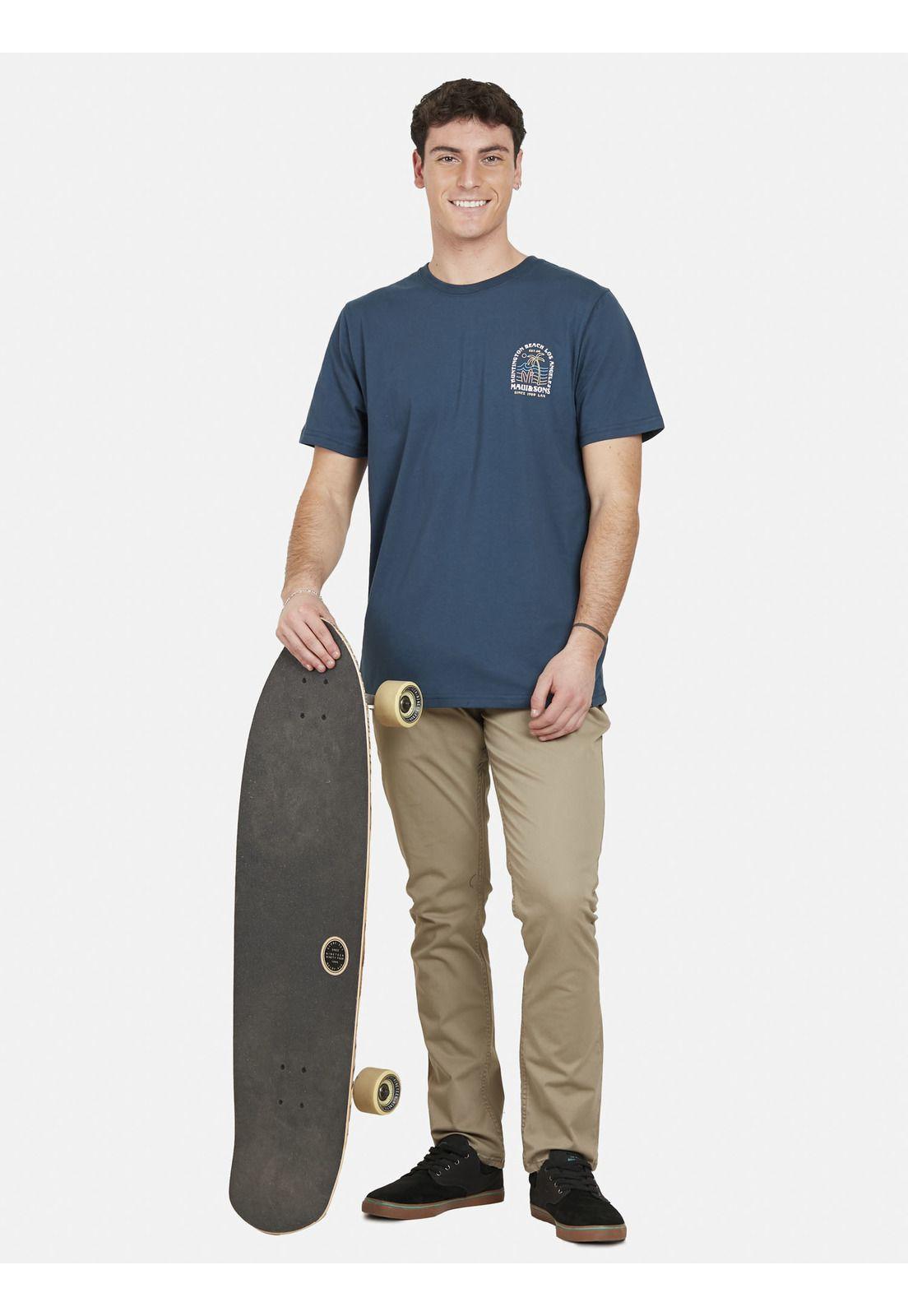 Polera HUNTINGTON SURF Hombre Azul Maui and Sons-3