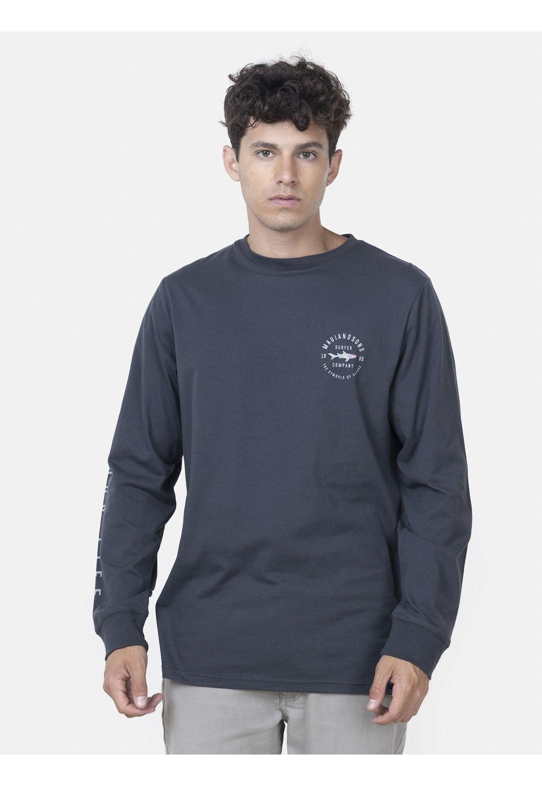 Polera Hombre 5P1227 Negro Maui and Sons-0