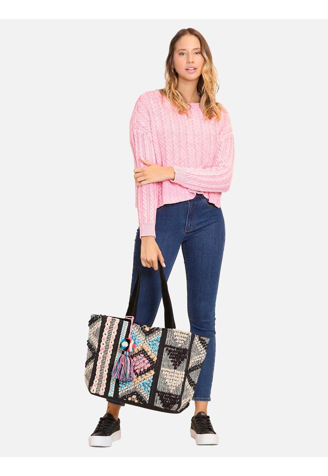 Sweater Silky Rosado Mujer Maui And Sons-2