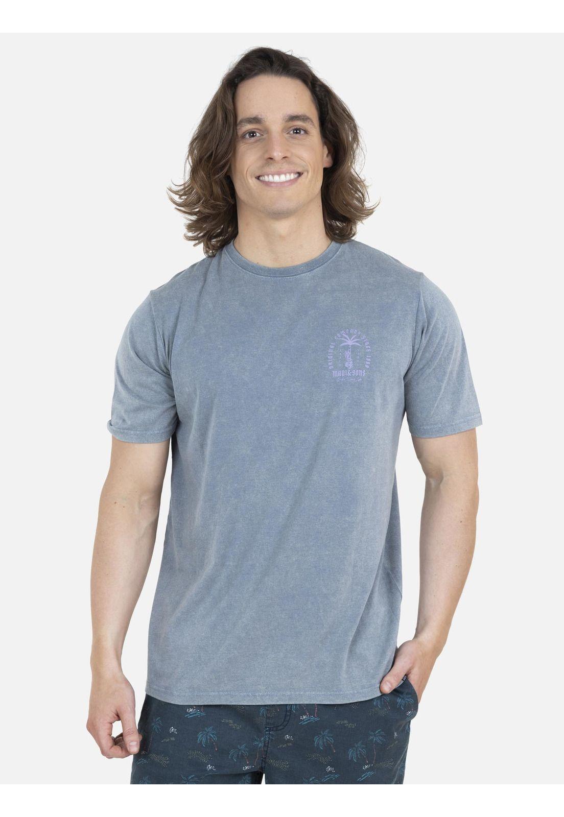 Polera Hombre 5P387-MV22 Gris Maui and Sons-0