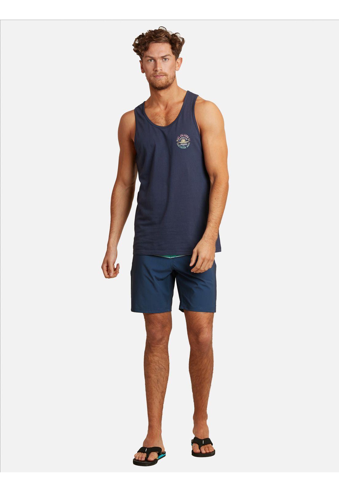 Polera Established 1980 Maui Tanks Hombre Azul Maui And Sons-3